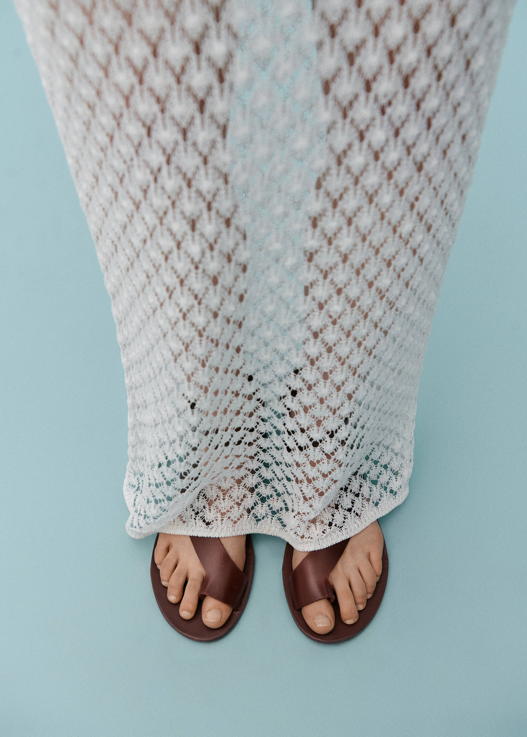 Sandales cuir boucle - Plan général