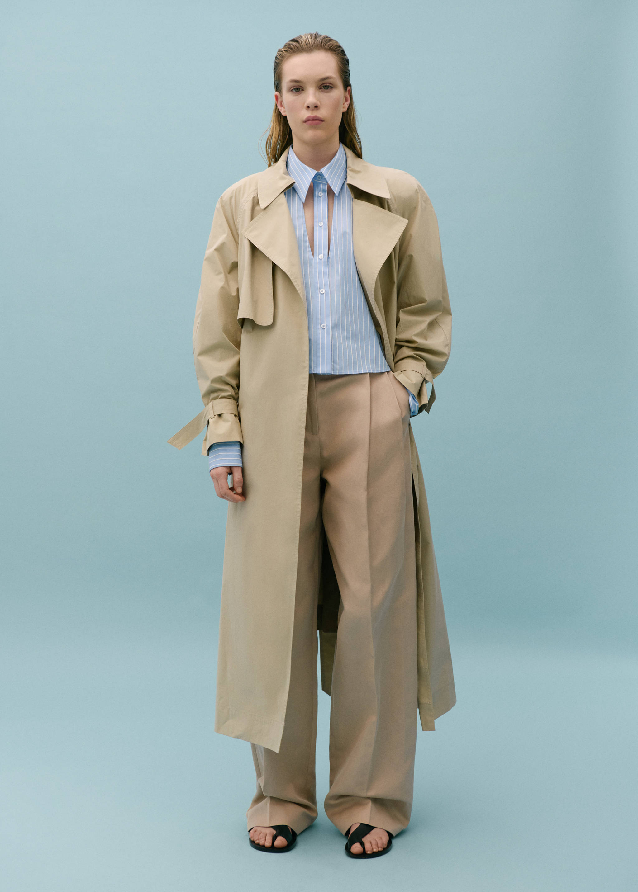 Striped shirt with cut-out - General plane