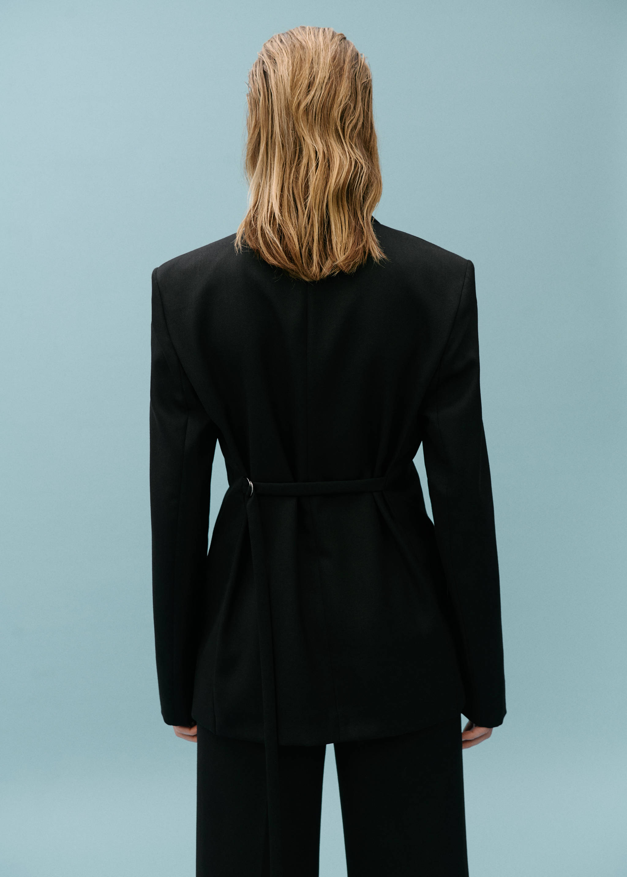 Wool-blend suit blazer - Reverse of the article