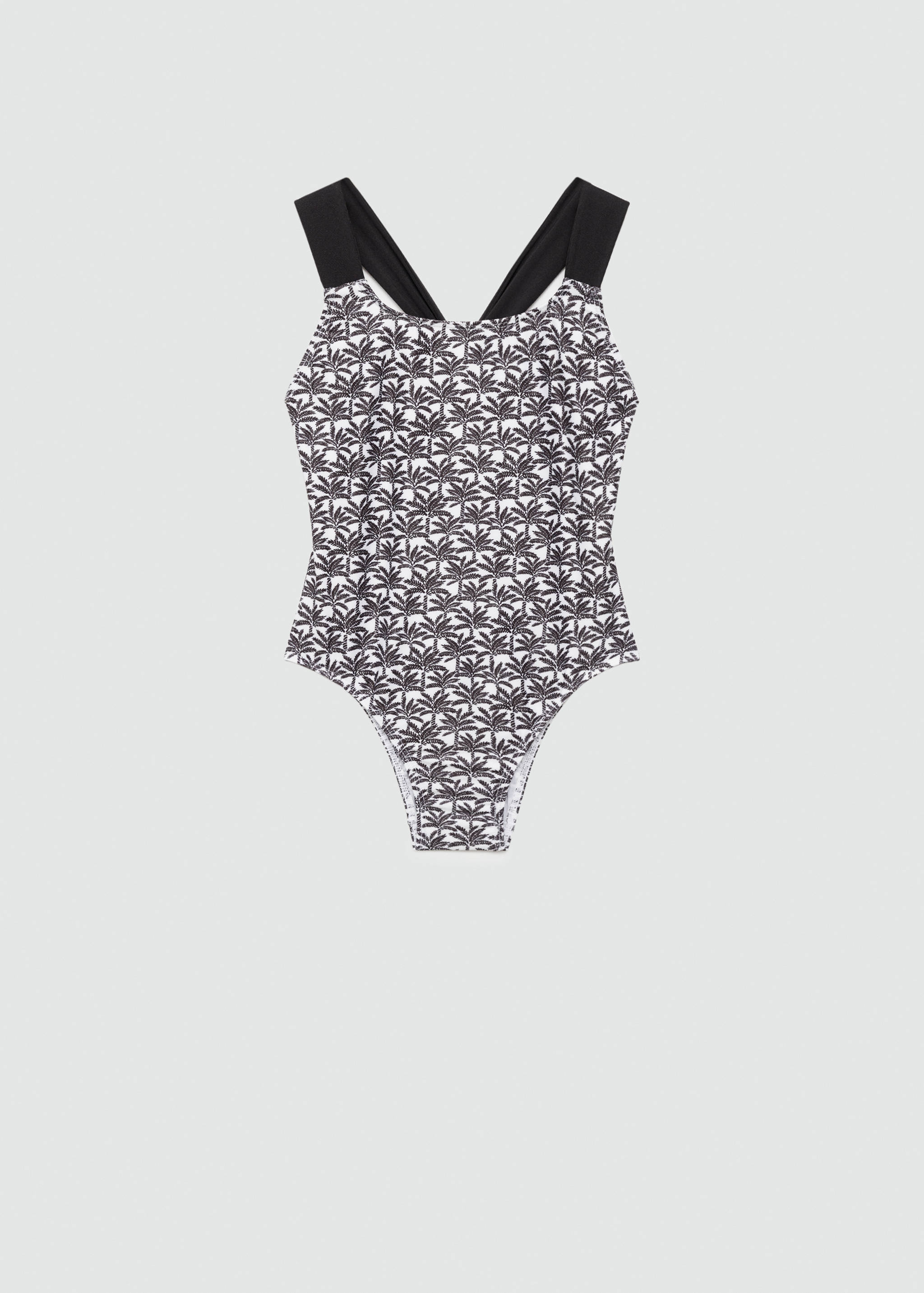 Palm trees print swimsuit trunks - Article without model