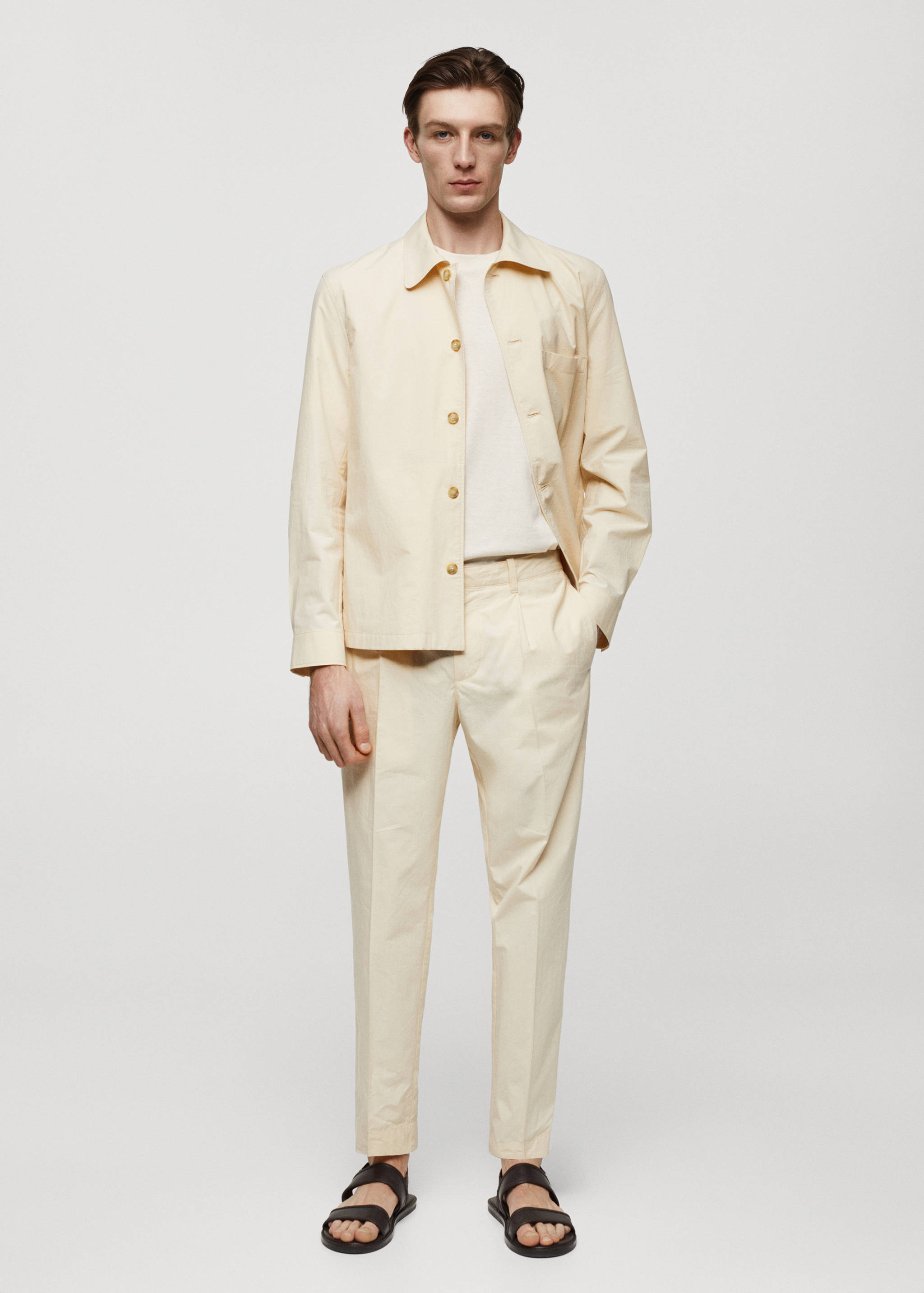 Pantalon slim-fit 100 % coton - Plan général