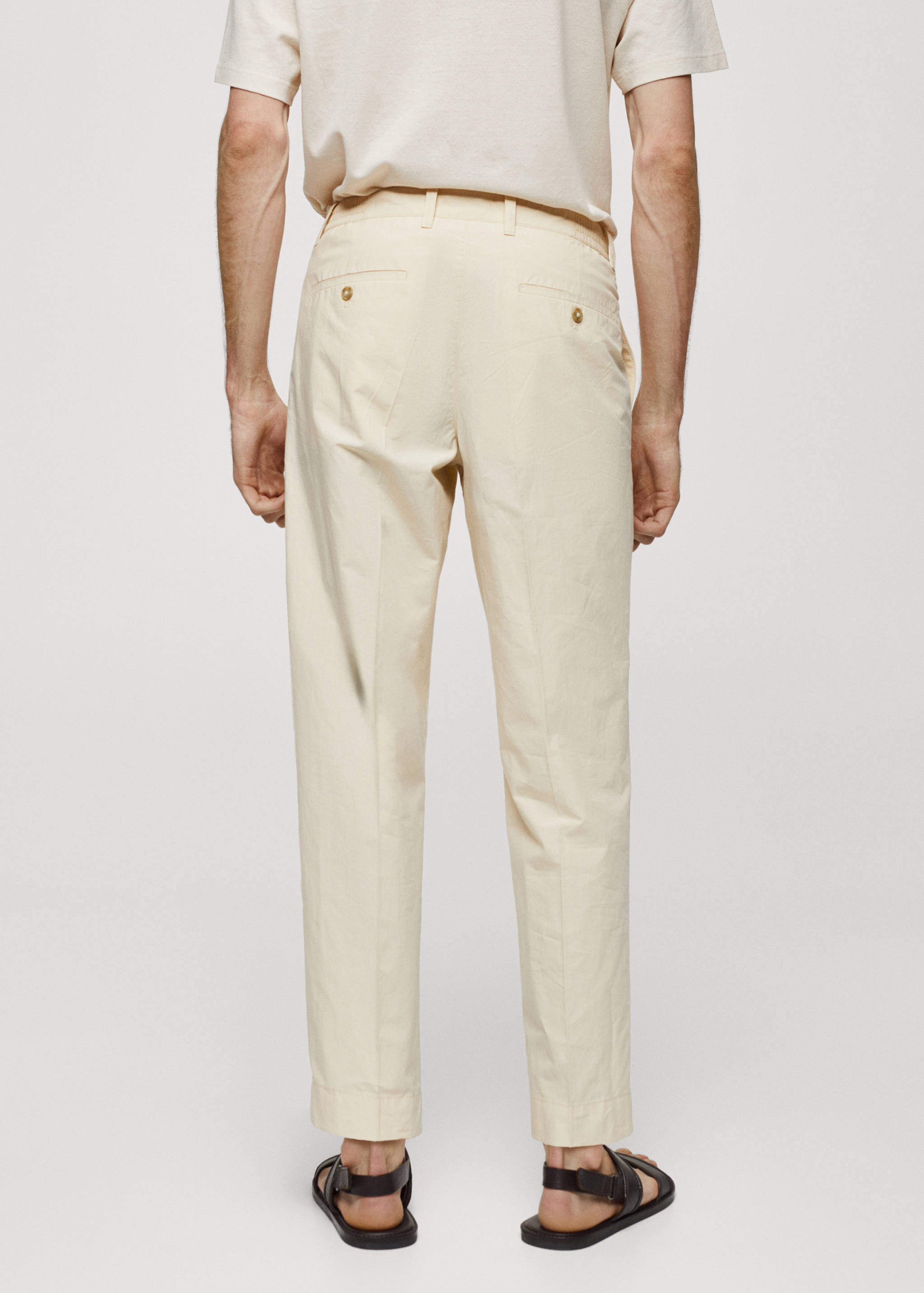 Pantalon slim-fit 100 % coton - Verso de l’article