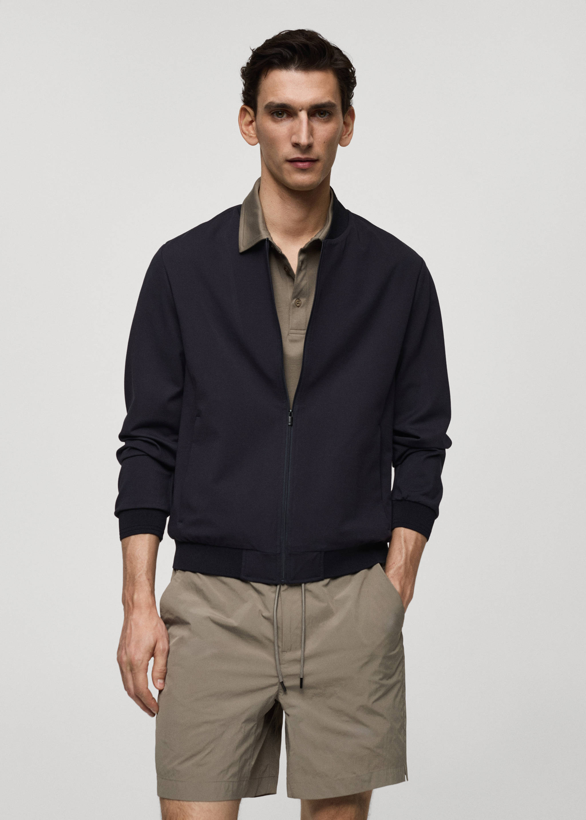 Veste bomber résistante à l’eau - Plan moyen