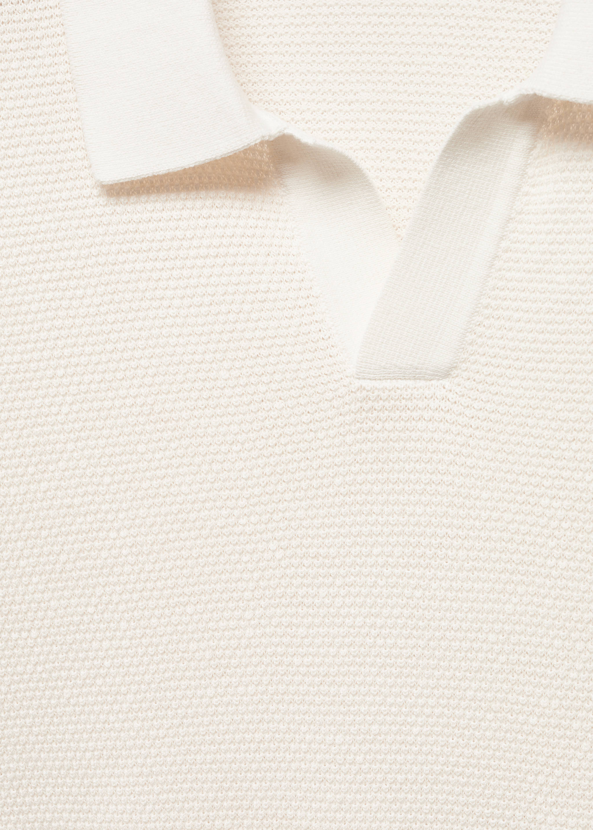 Structured knitted polo shirt - Details of the article 8