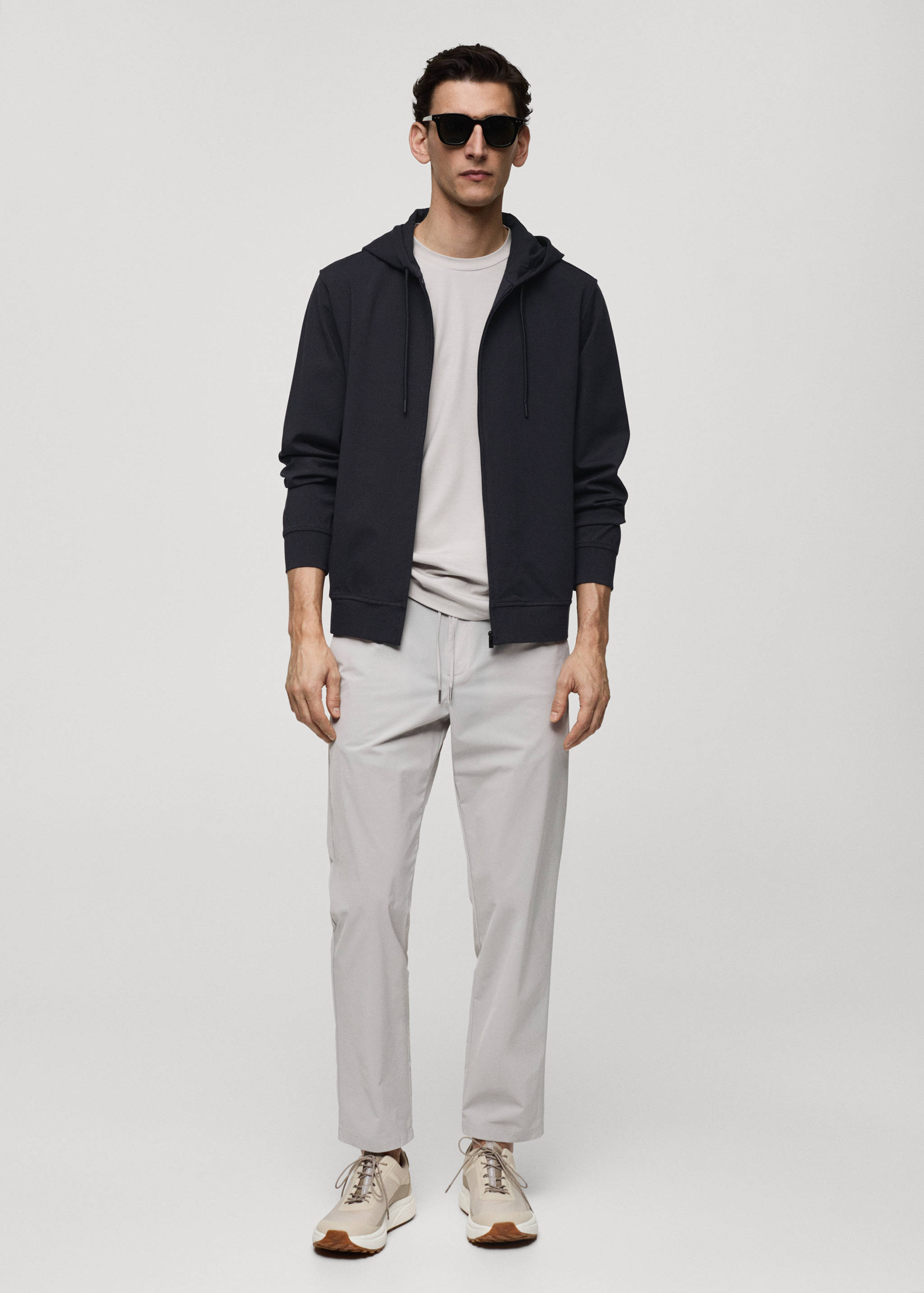 技术面料连帽衫 - null