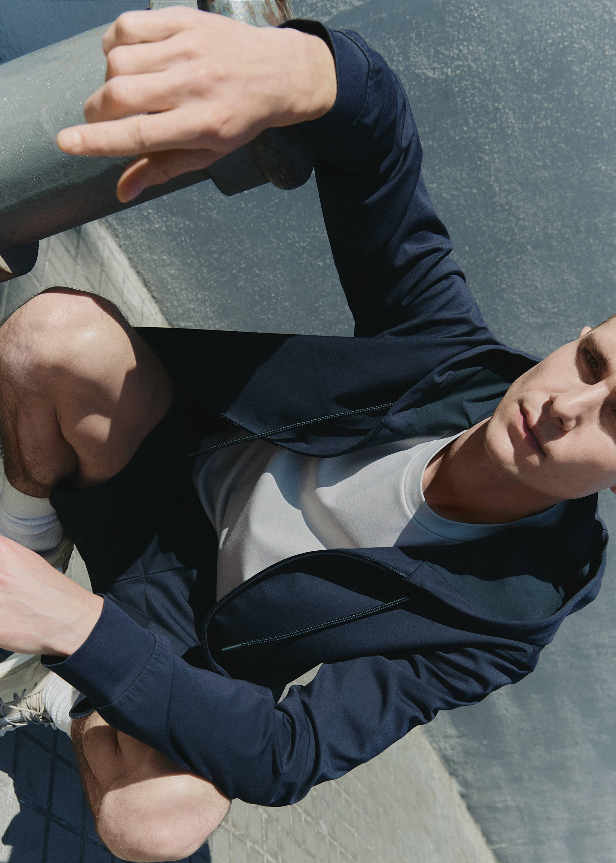 技术面料连帽衫 - null