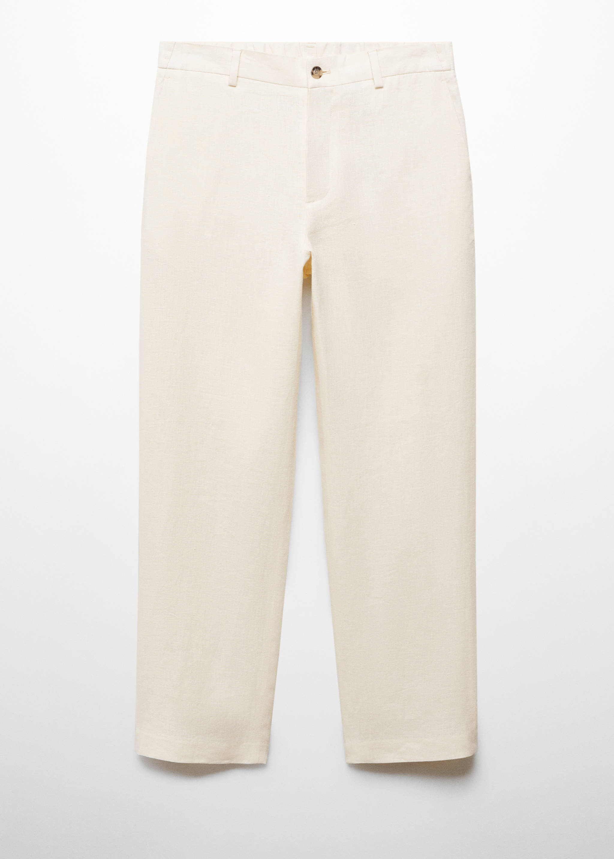 Calças de 100% linho relaxed fit - Artigo sem modelo