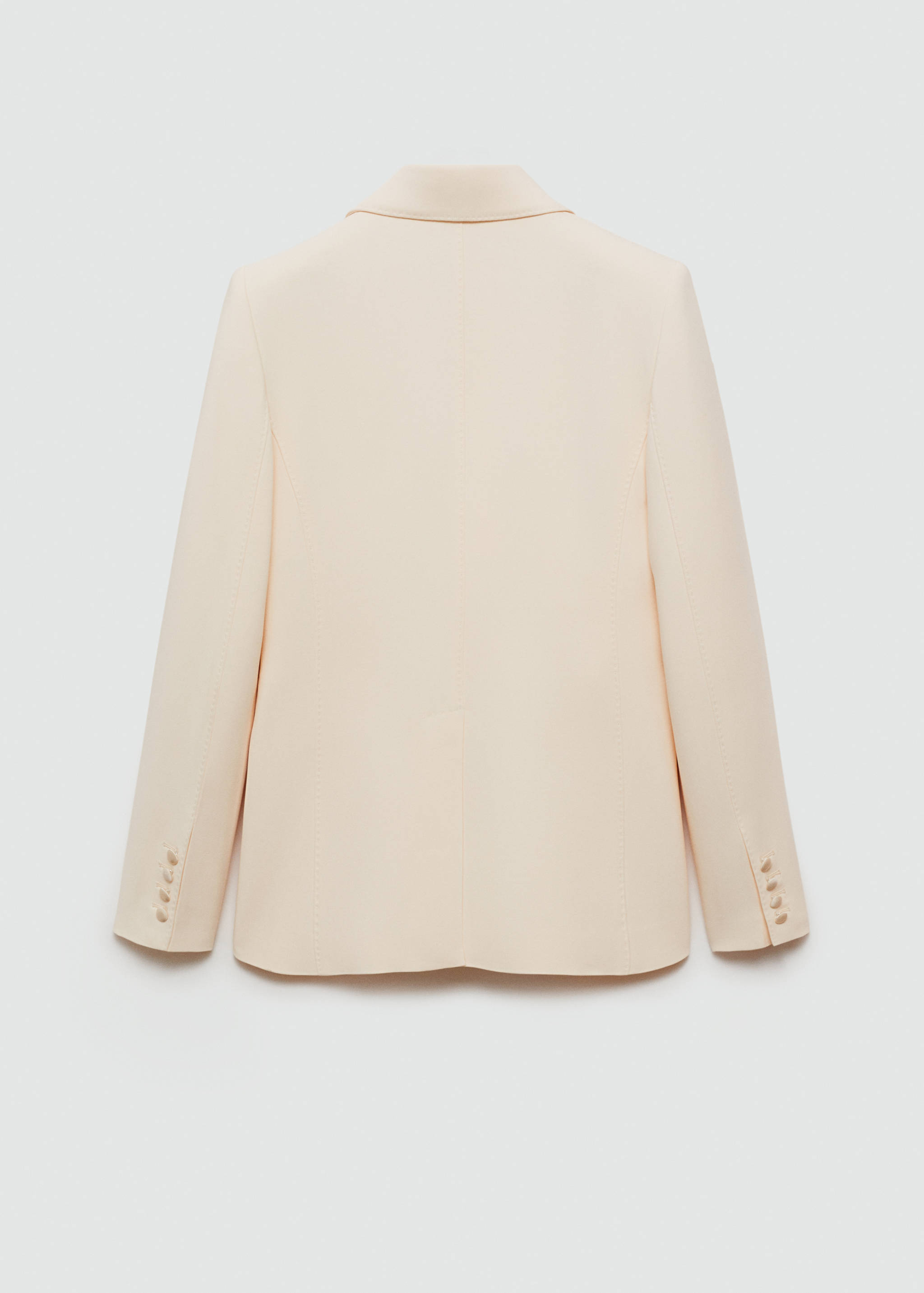 Structured jacket with satin lapels - Reverse of the article