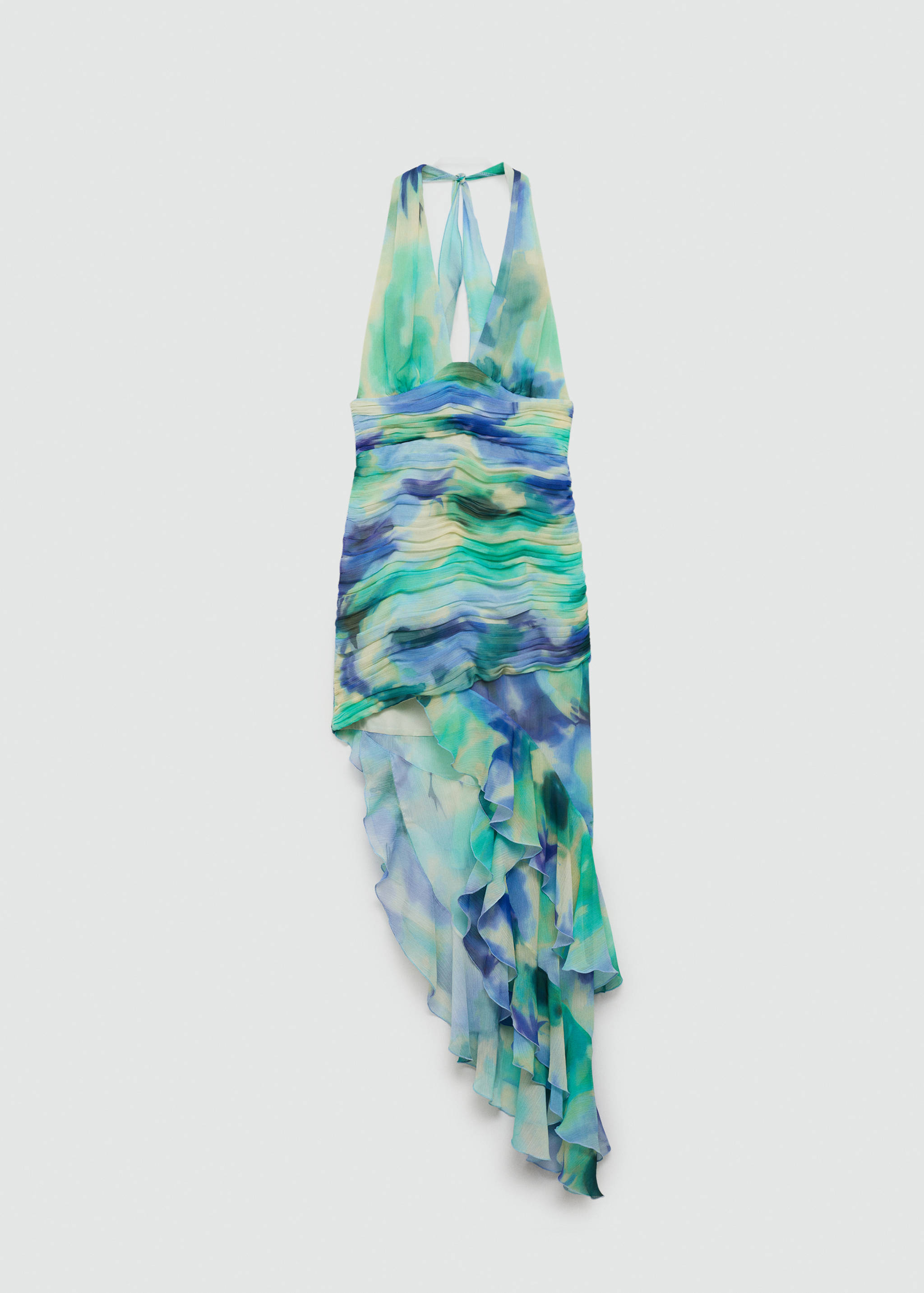 Ruffled draped dress - Article without model