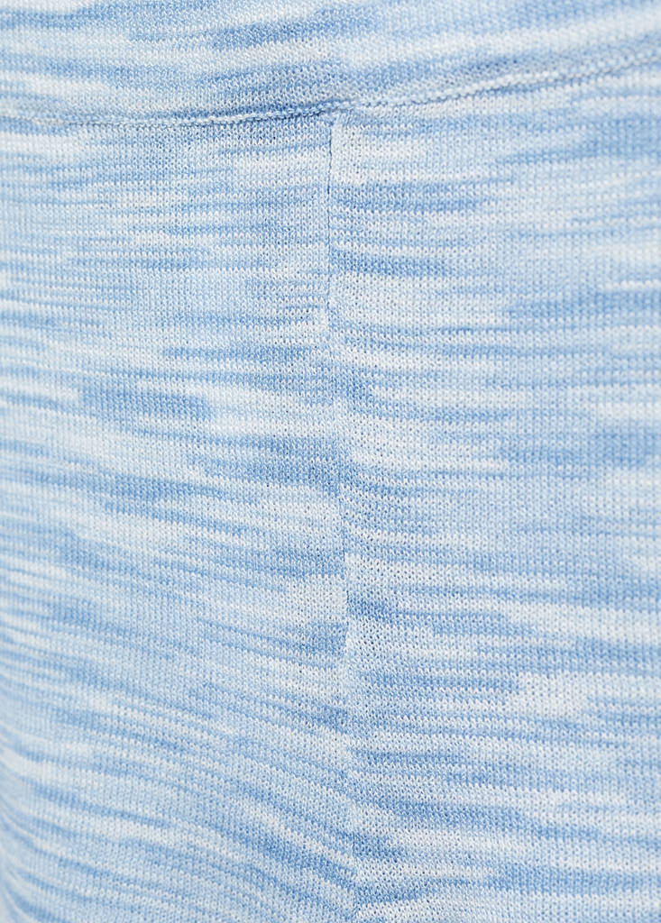 Fitted knitted shorts — Sky Blue