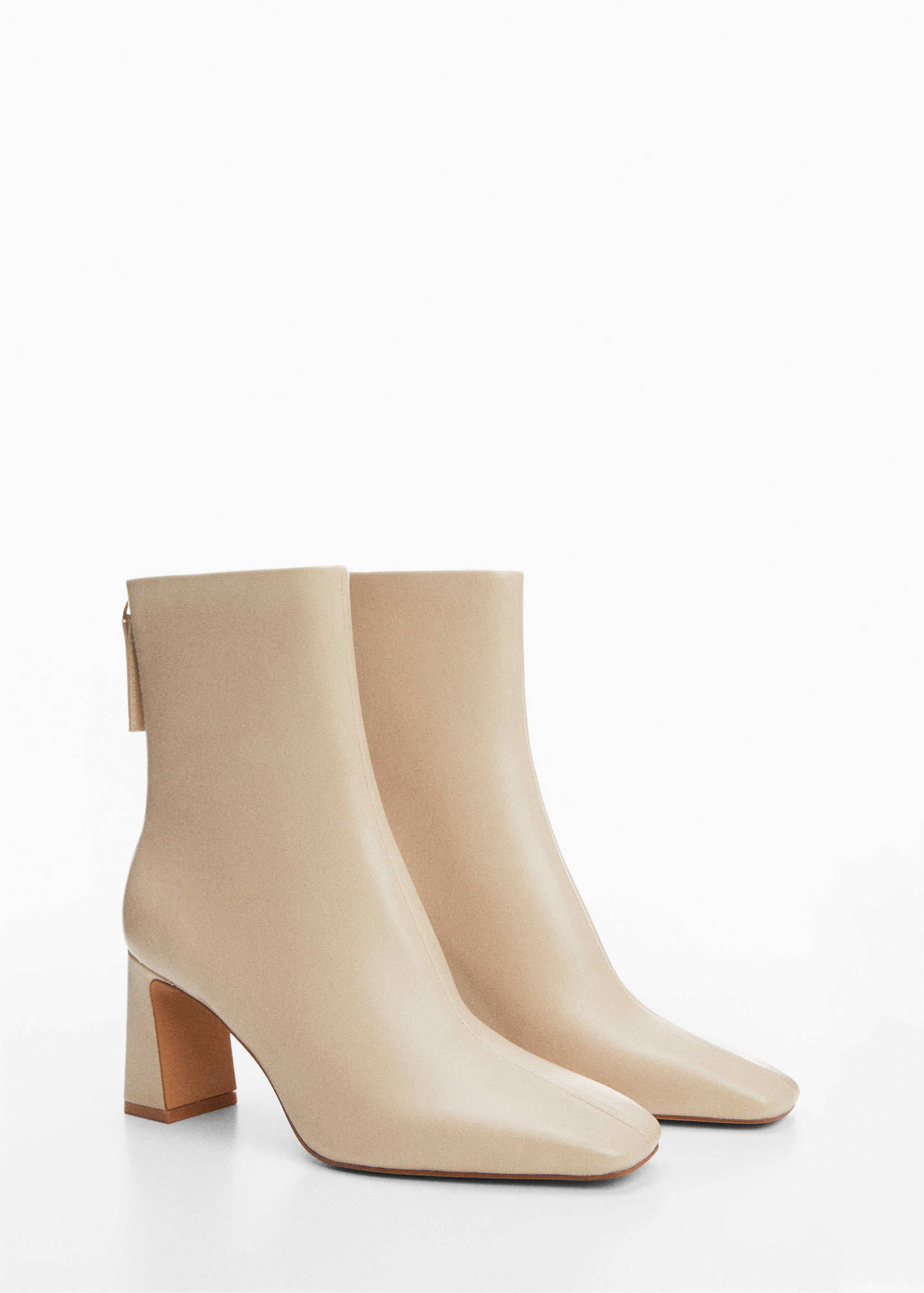 Zipper fastening bootie - Medium plane