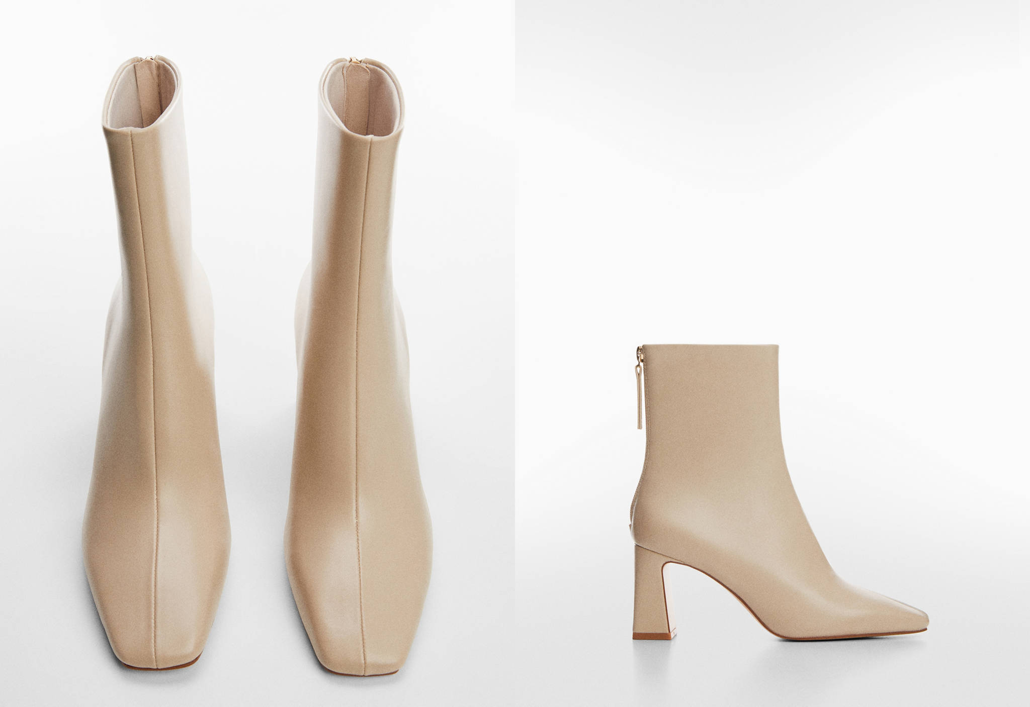 Zipper fastening bootie - Panoramic plane