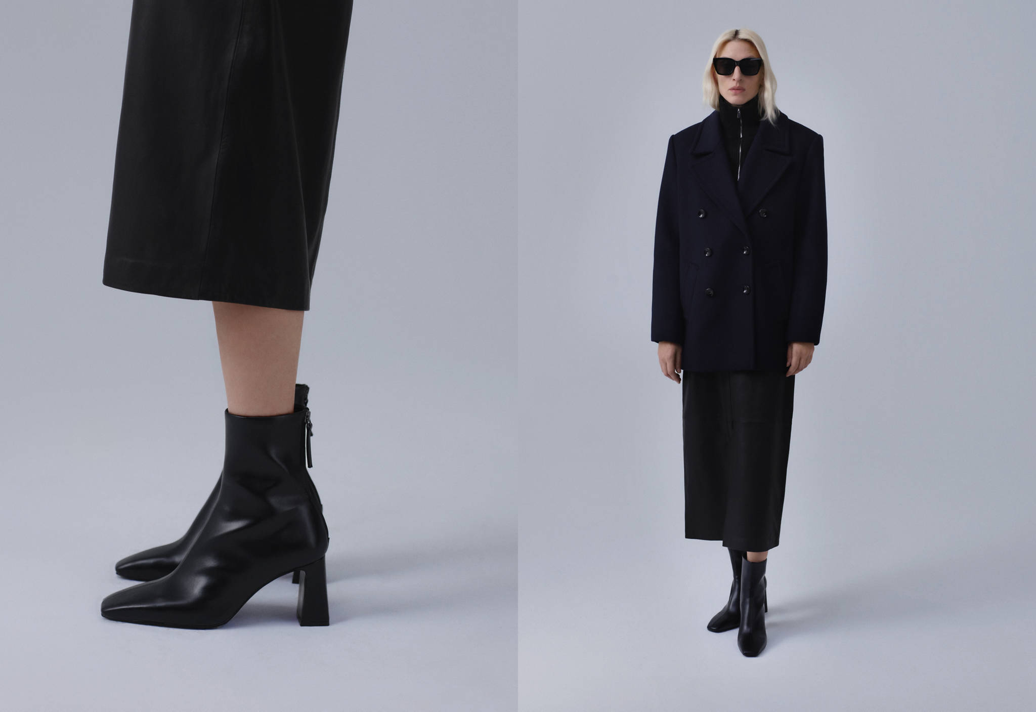 Zipper fastening bootie - Panoramic plane