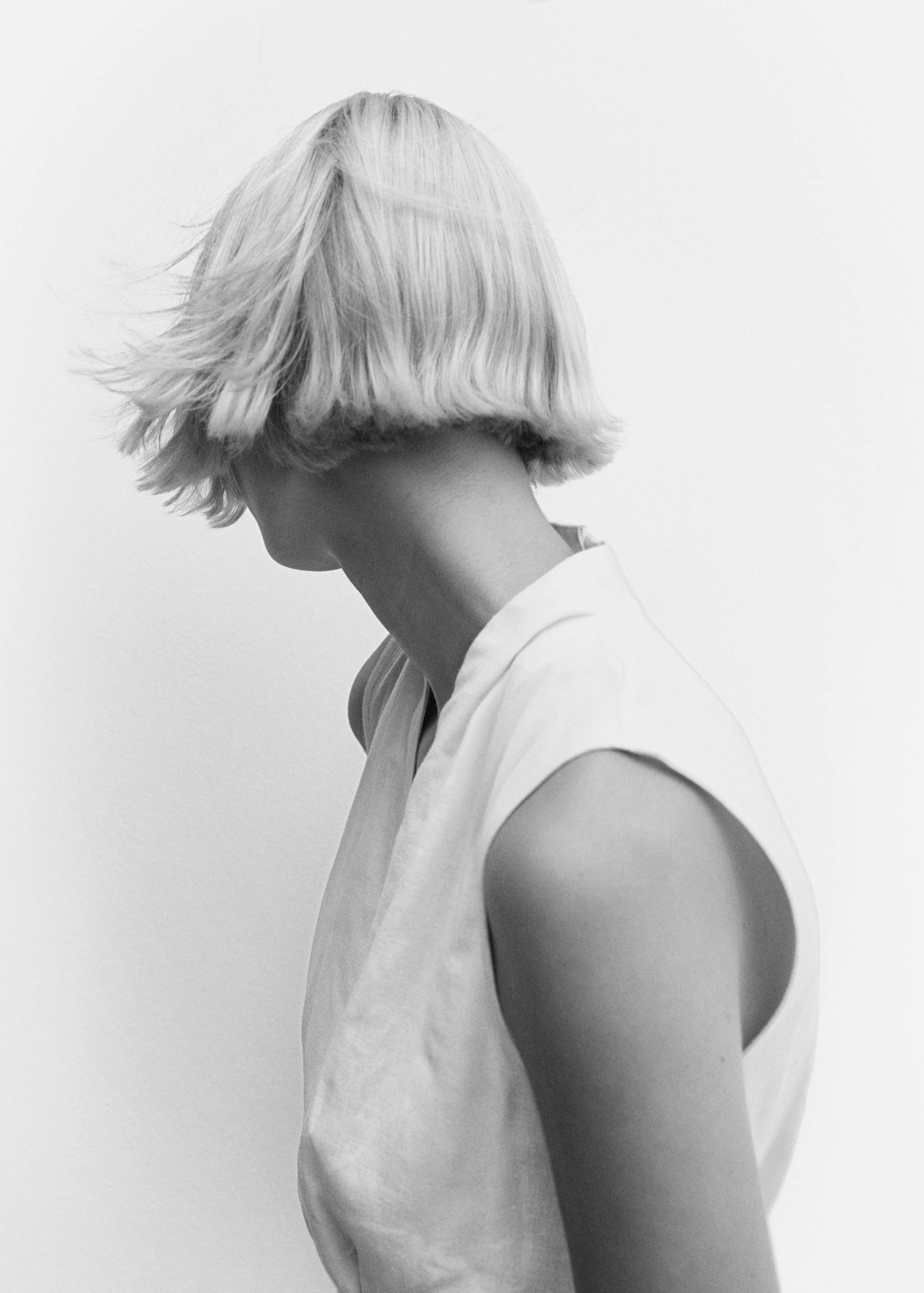 Belt linen dress - Details of the article 2