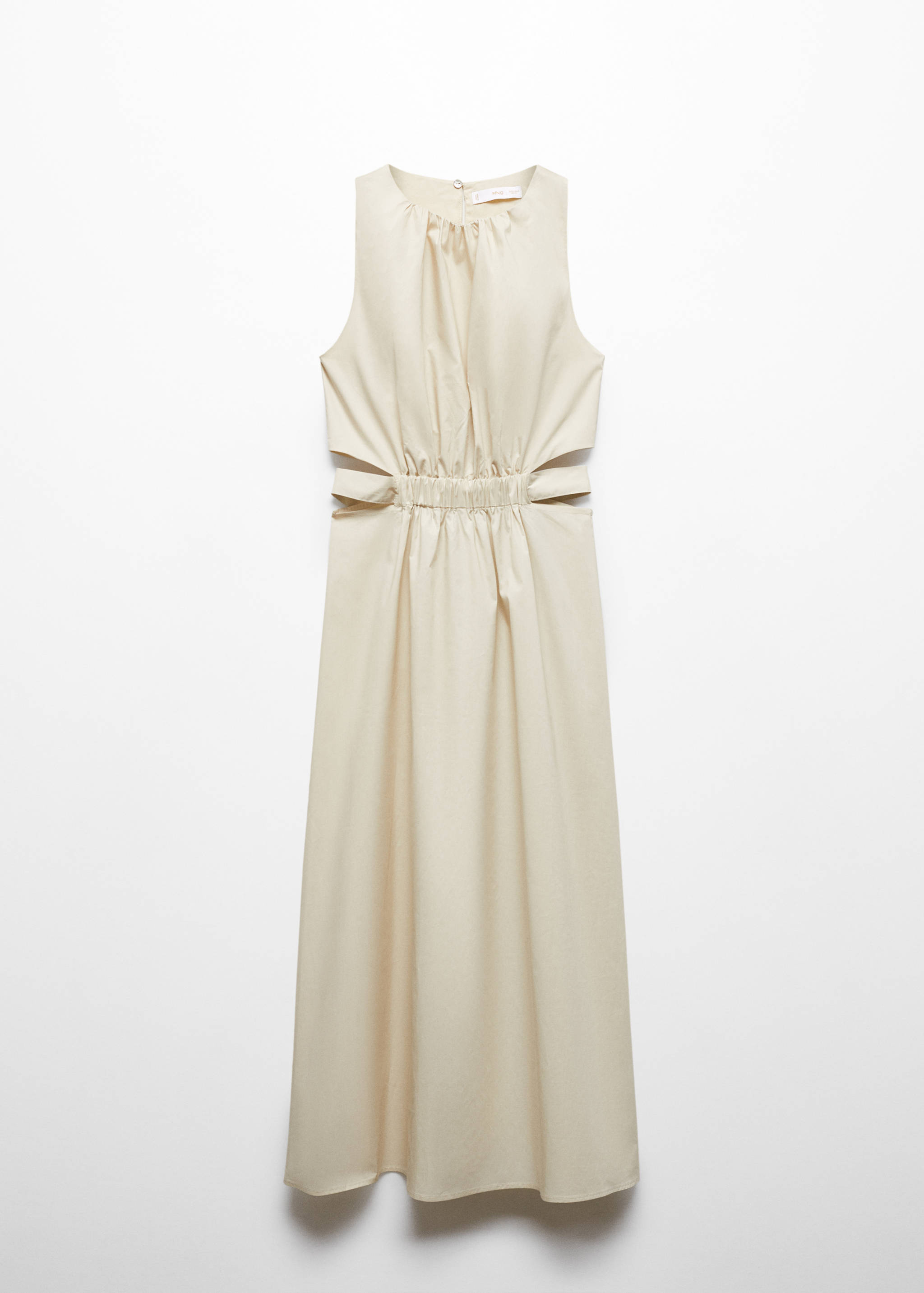 Slit dress with elastic waist - Article without model