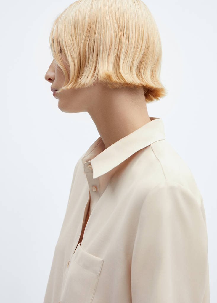 Short sleeve pocket shirt — Ecru