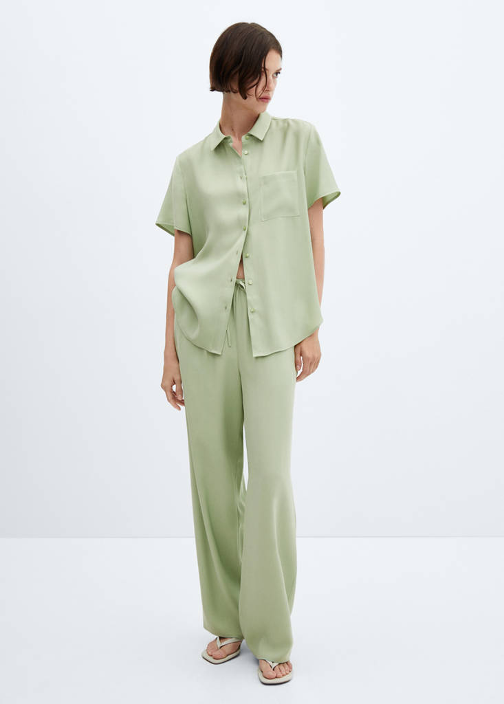 Short sleeve pocket shirt — Green