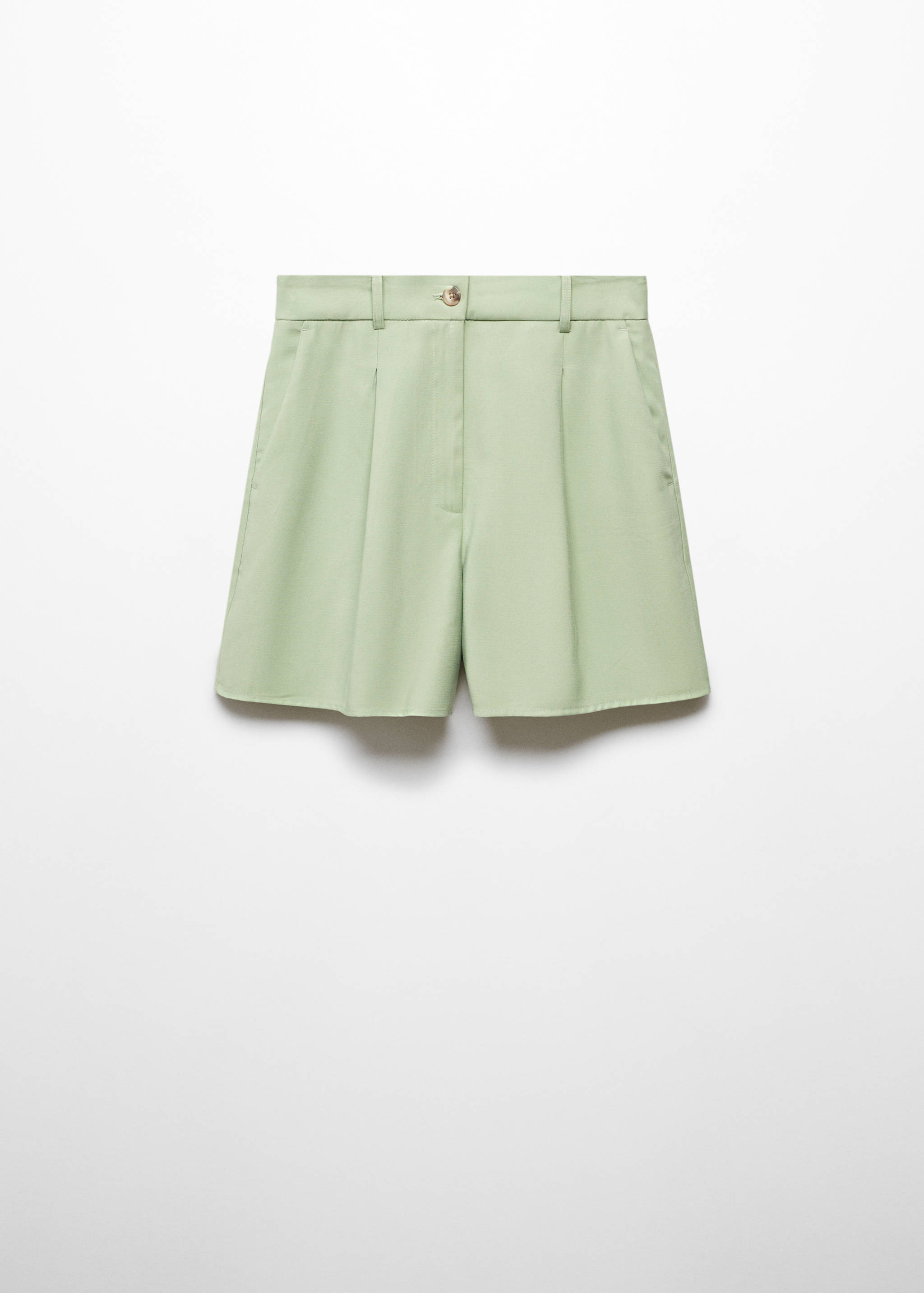 Pleated high-waist shorts - Article without model