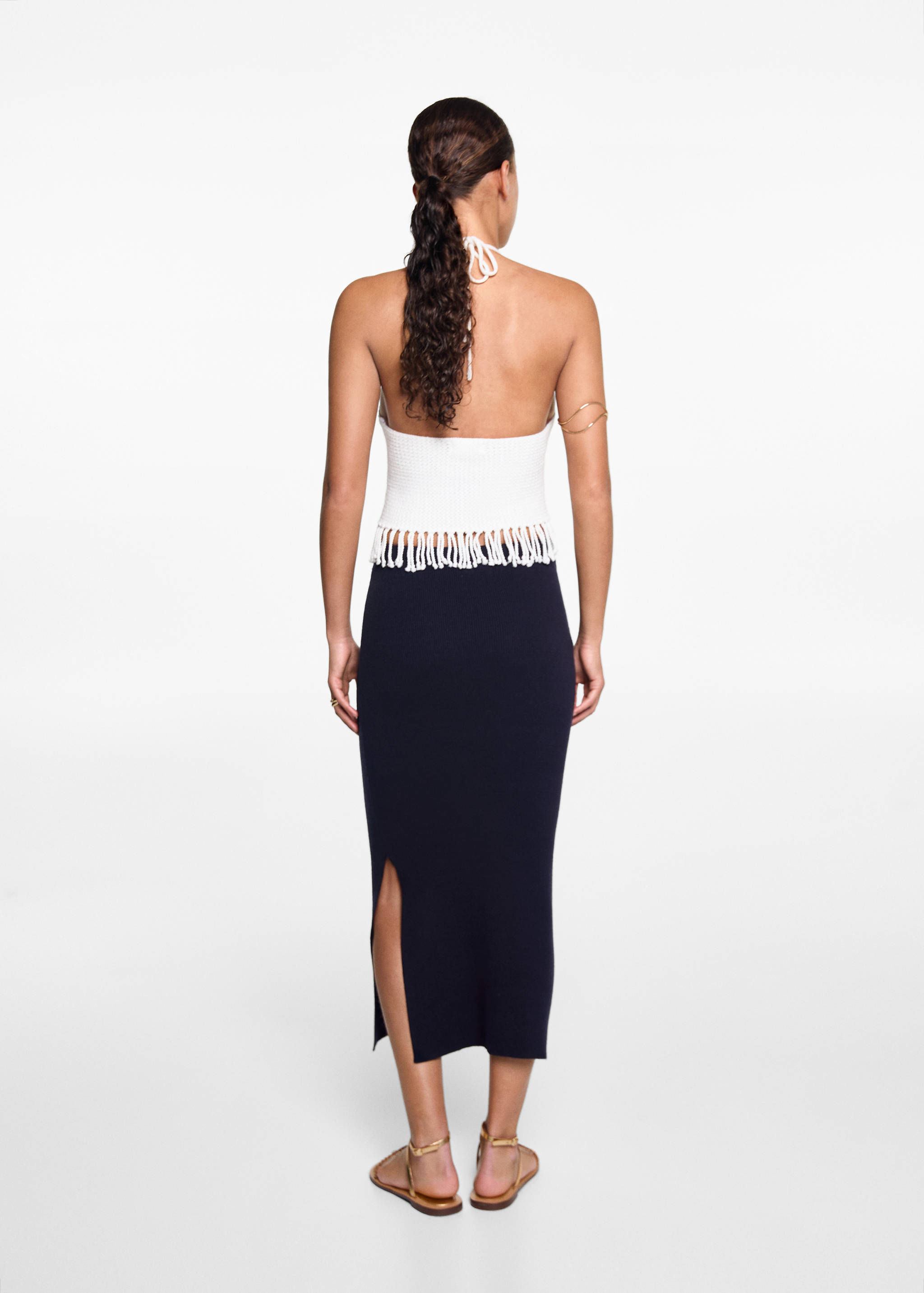 Falda punto abertura - Revers de l'article