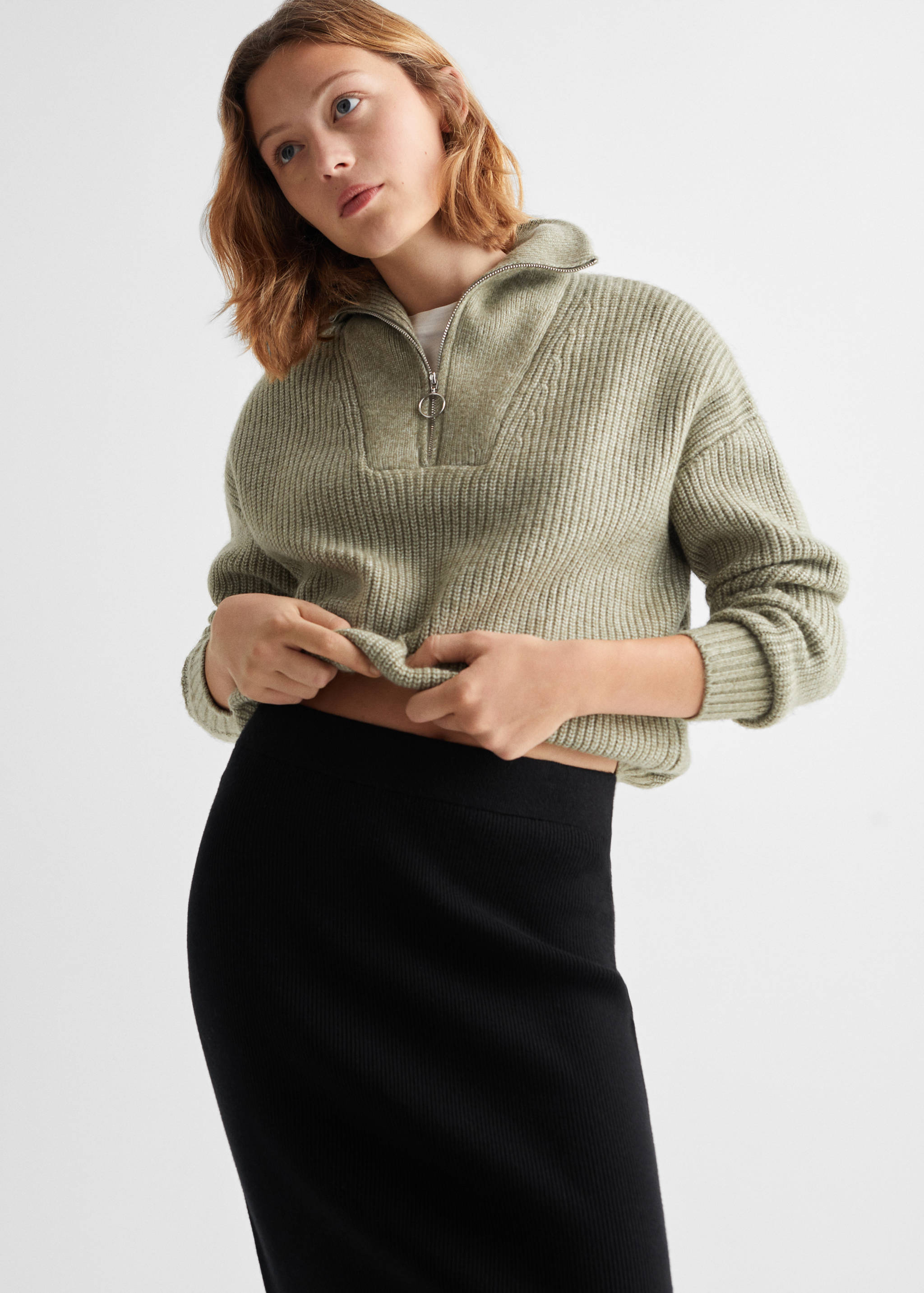 Falda punto abertura - Pla mig