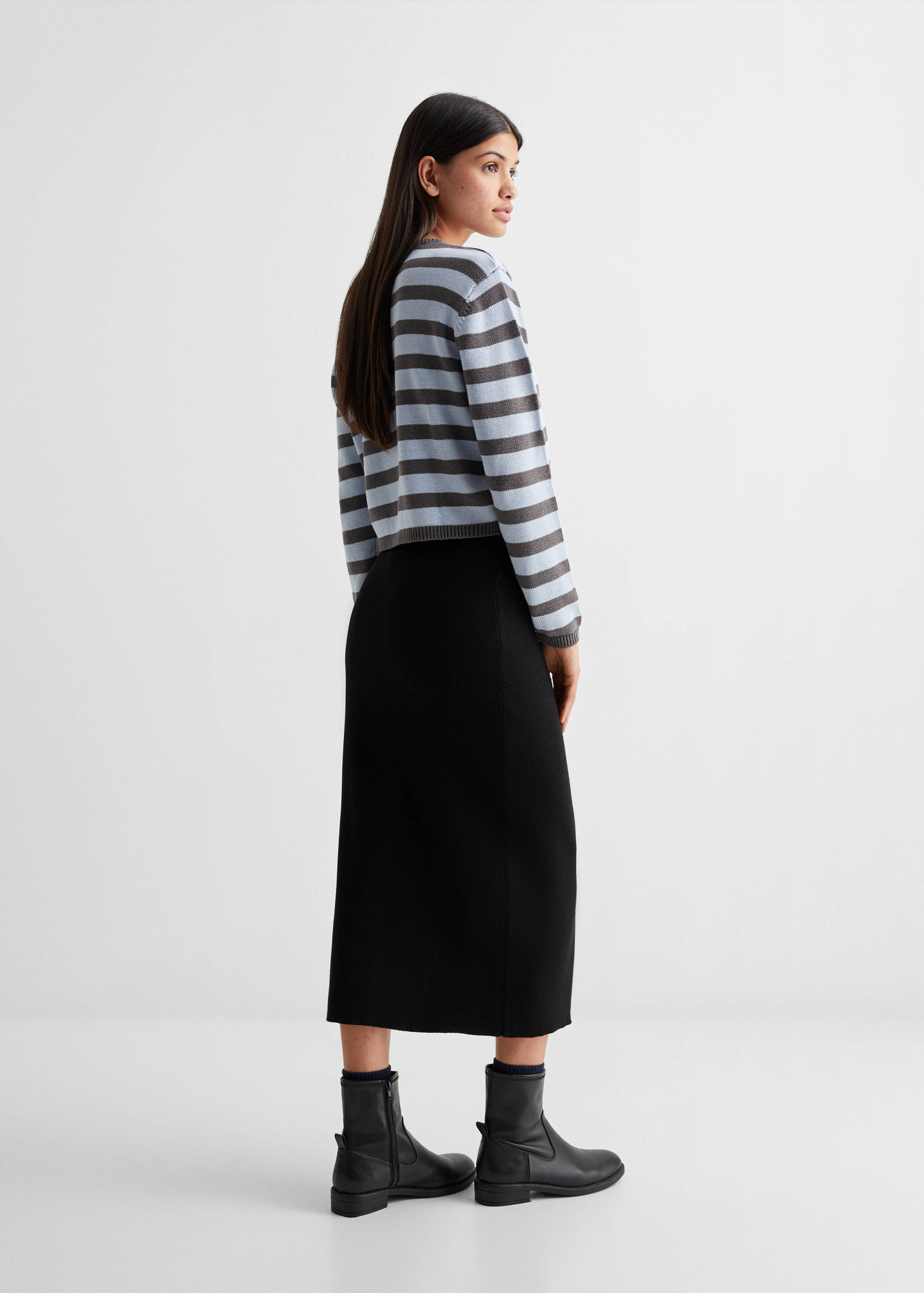 Falda punto abertura - Revers de l'article