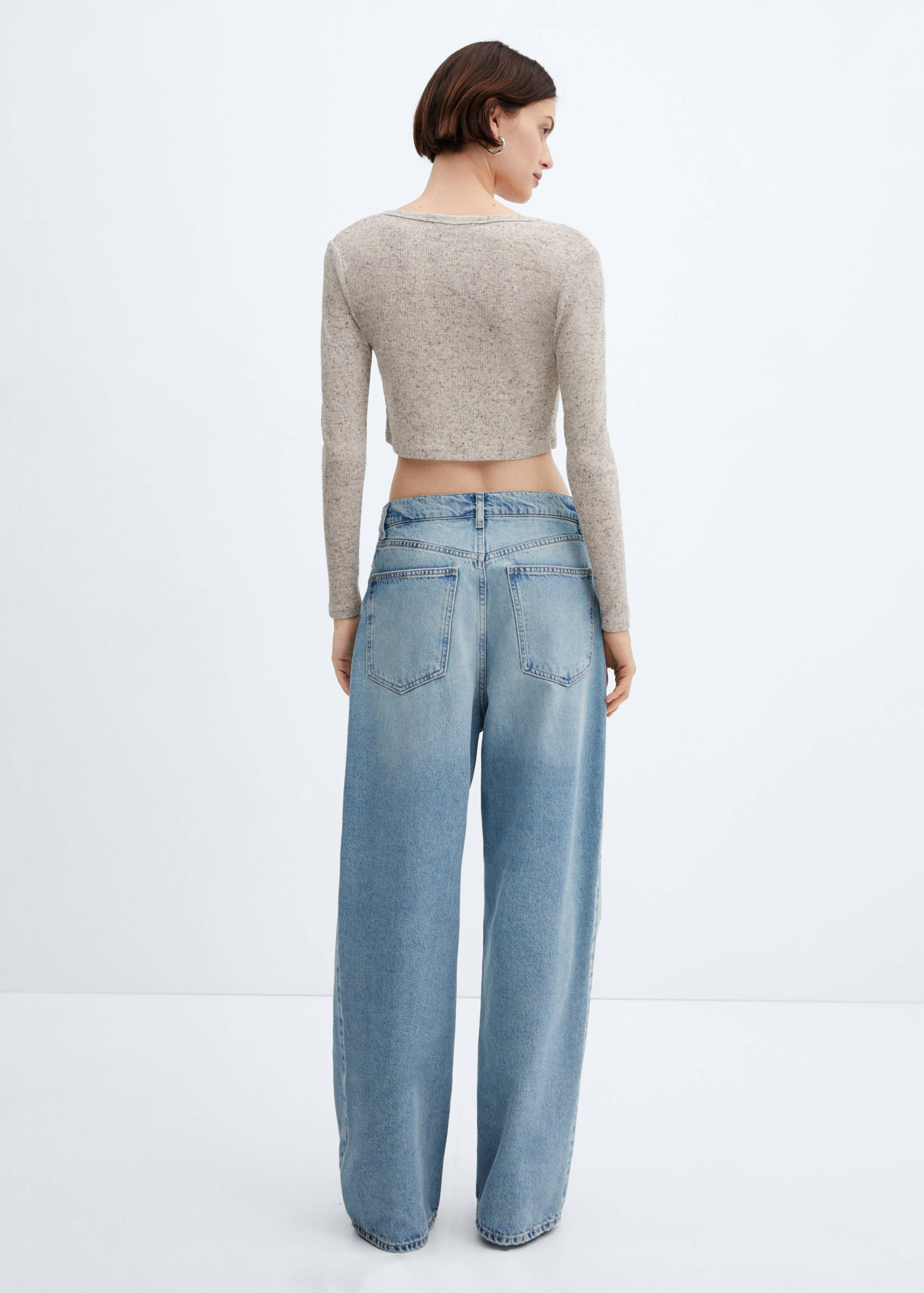 Cárdigan crop punto - Reverso del artículo