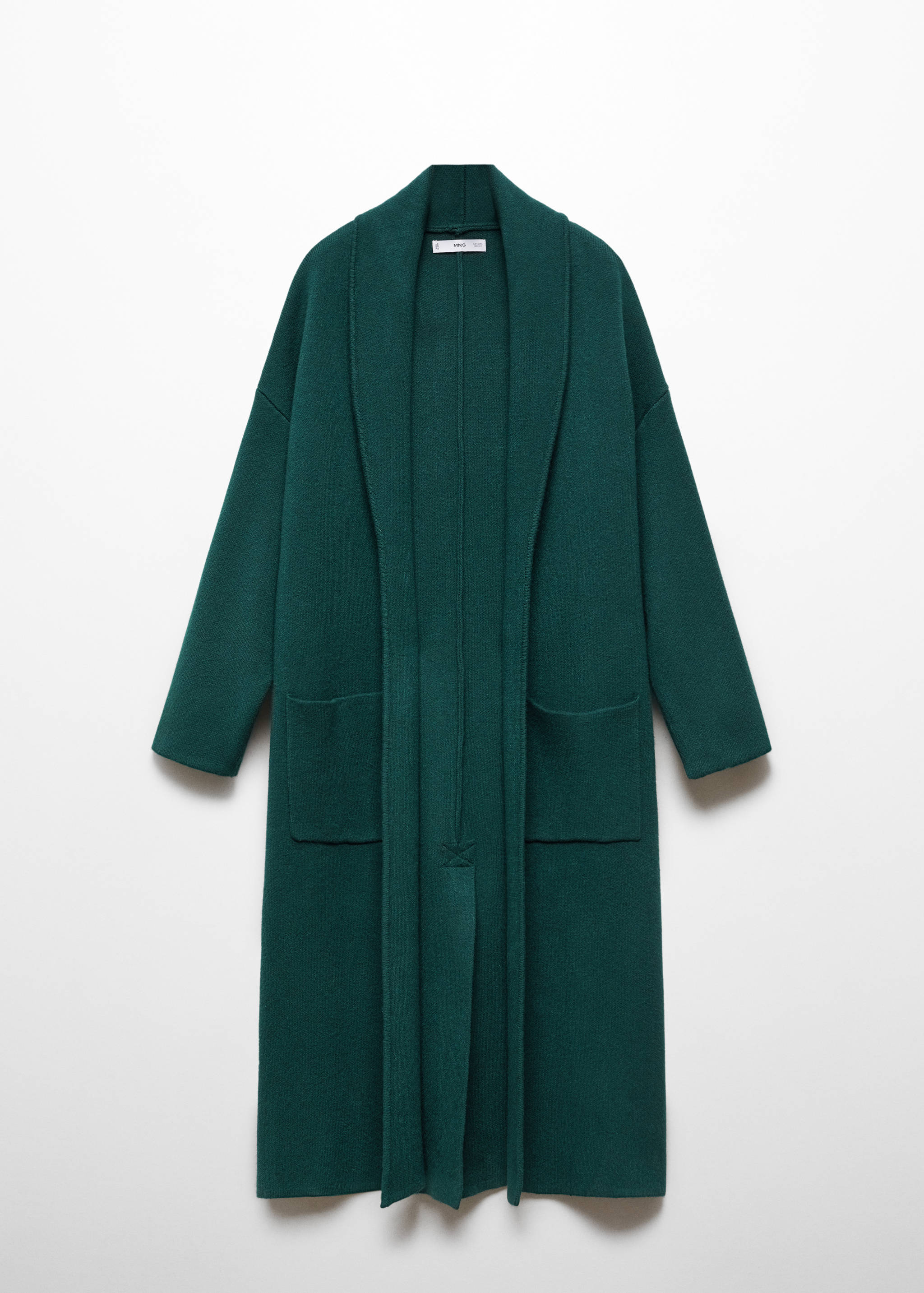 Mango Cepli oversize triko palto görsel 6