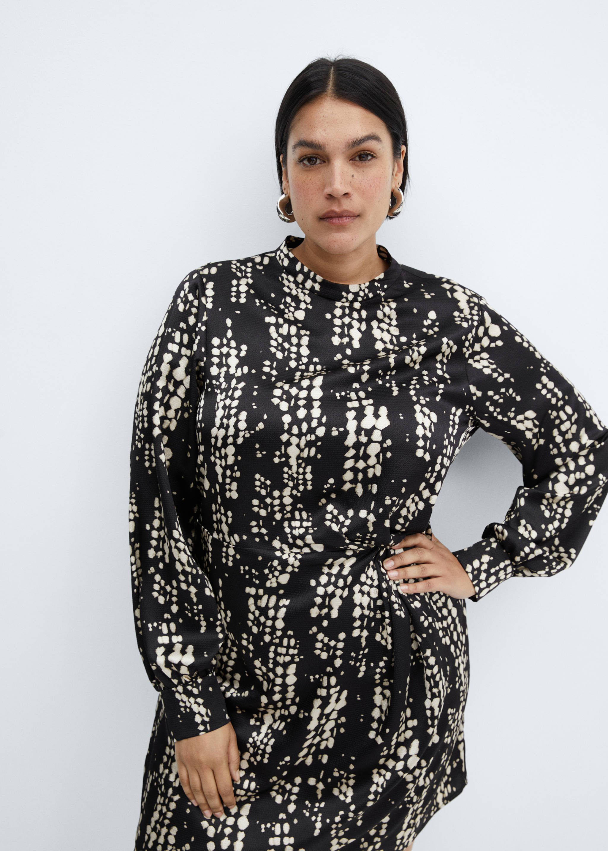 Robe imprimée plissée - Détail de l'article 5