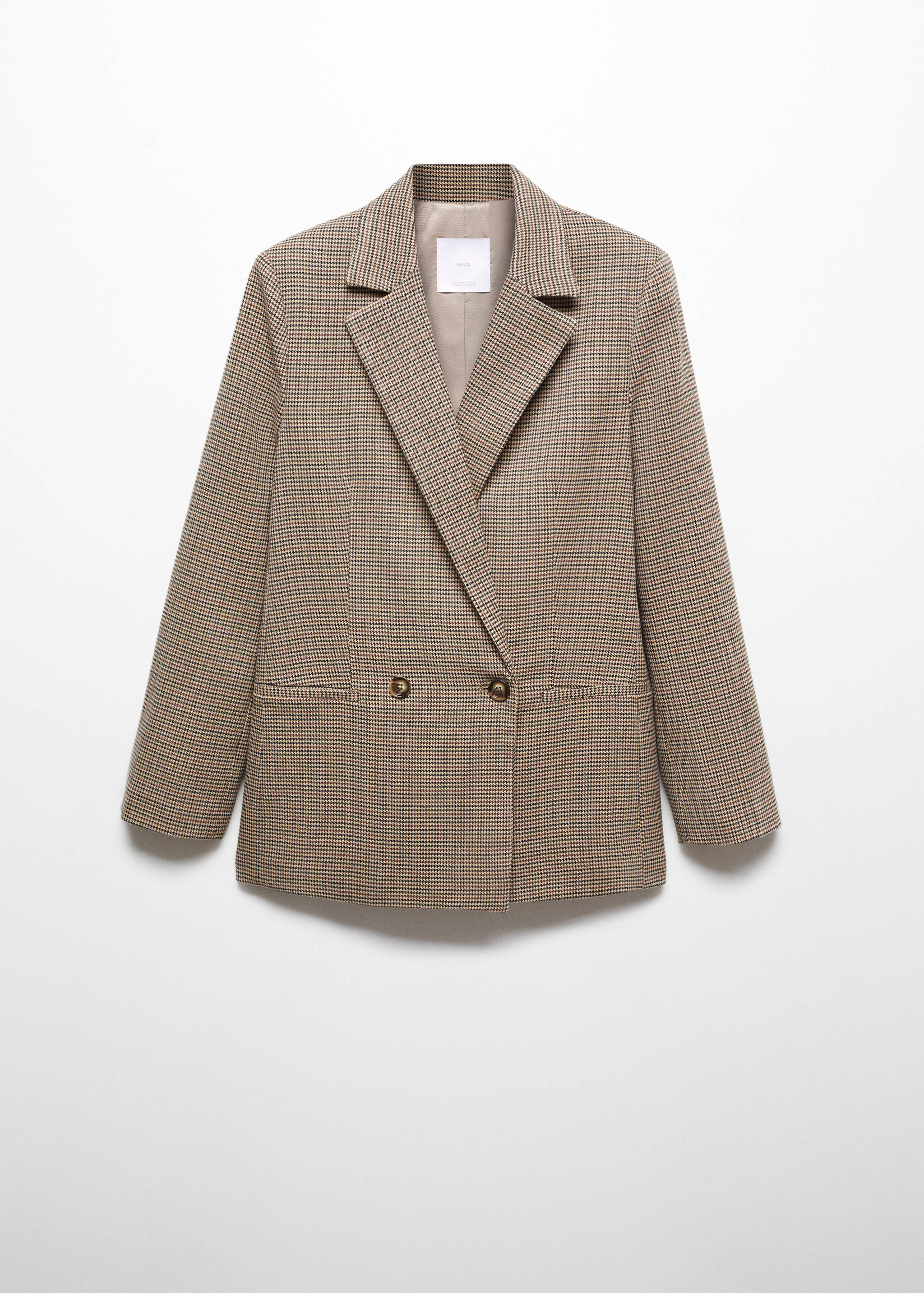 Double-breasted blazer with button - Article without model