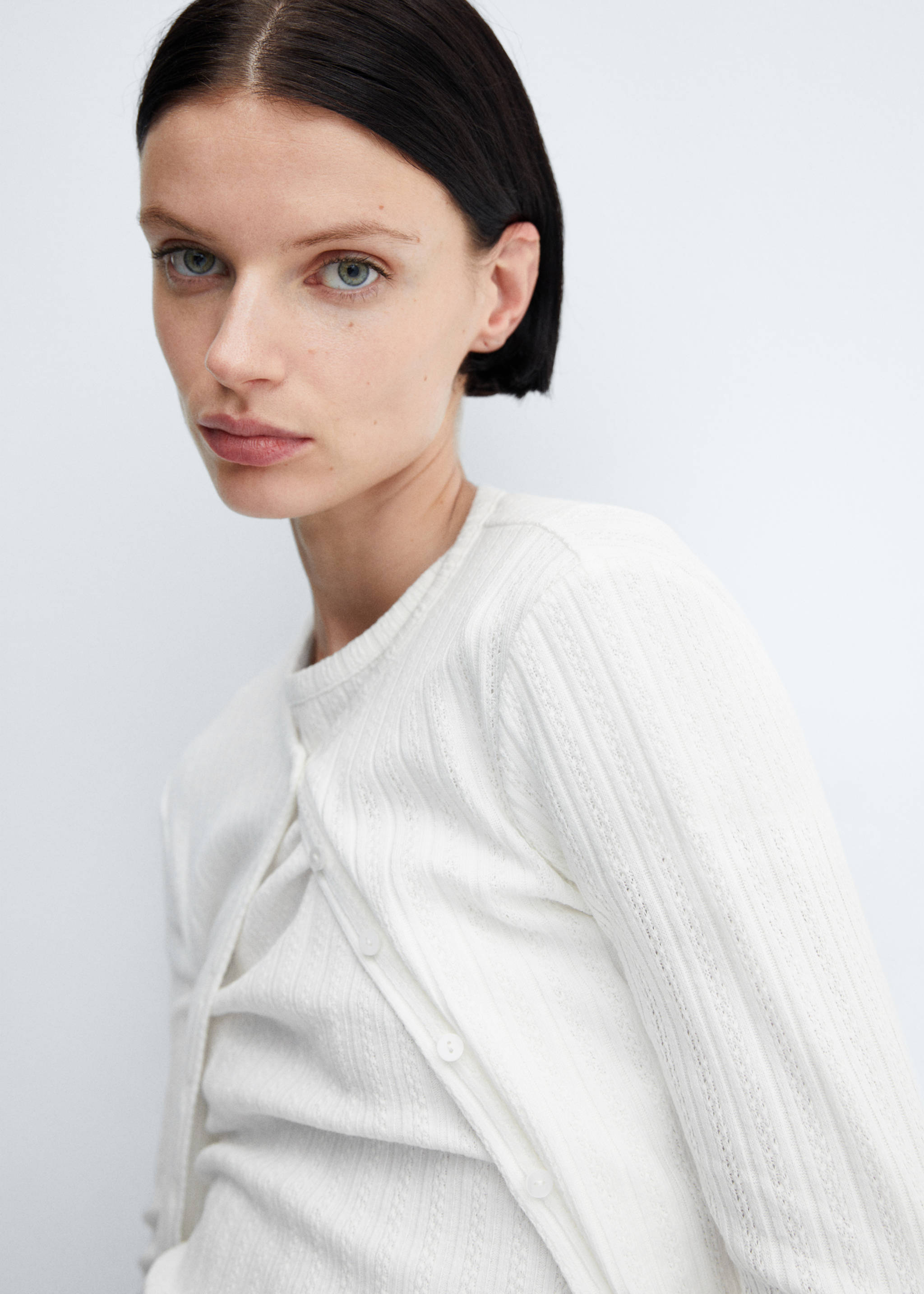 Càrdigan punt canalé textura - Detall de l'article 1