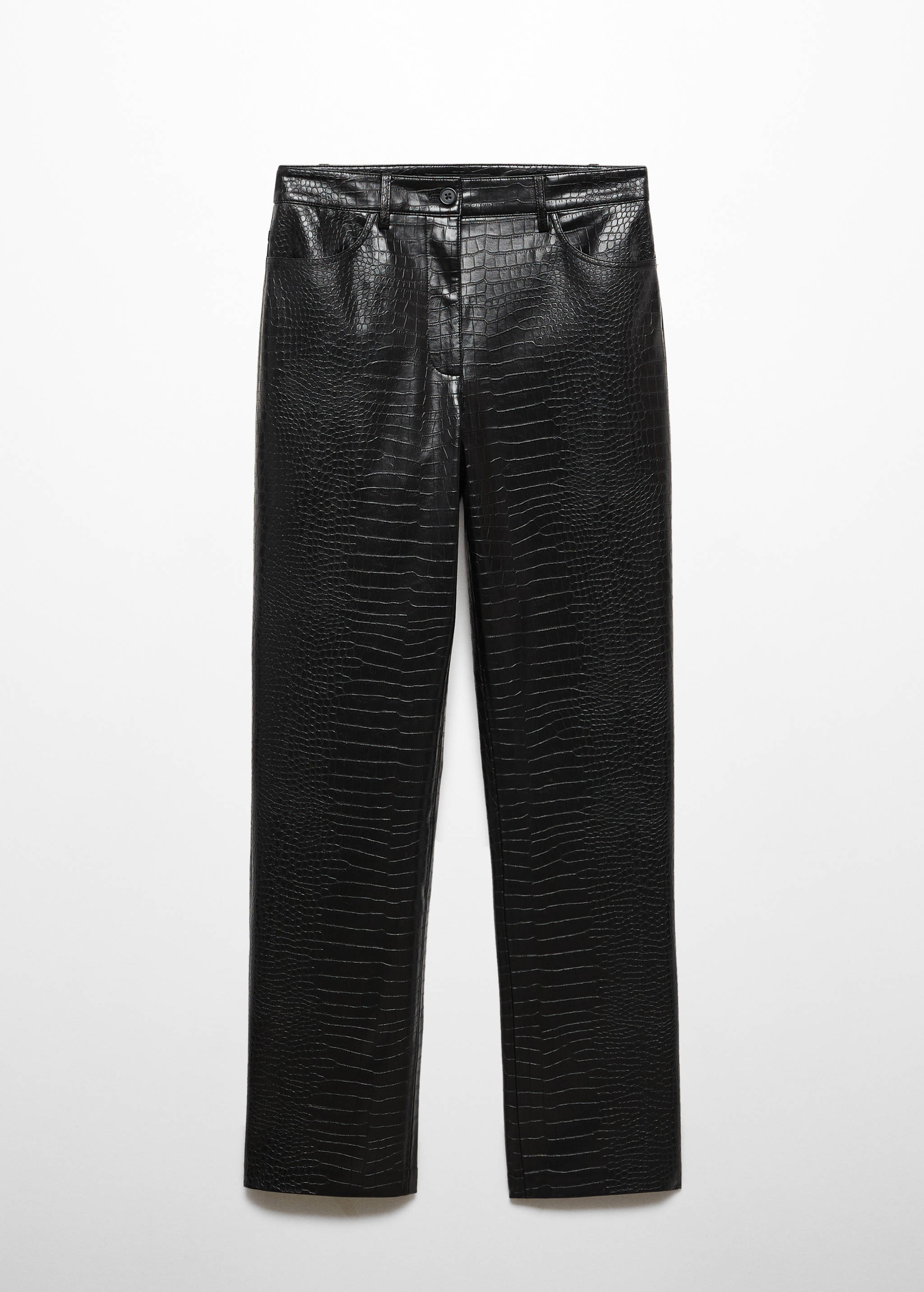 Pantalón recto efecto animal print - Artículo sin modelo