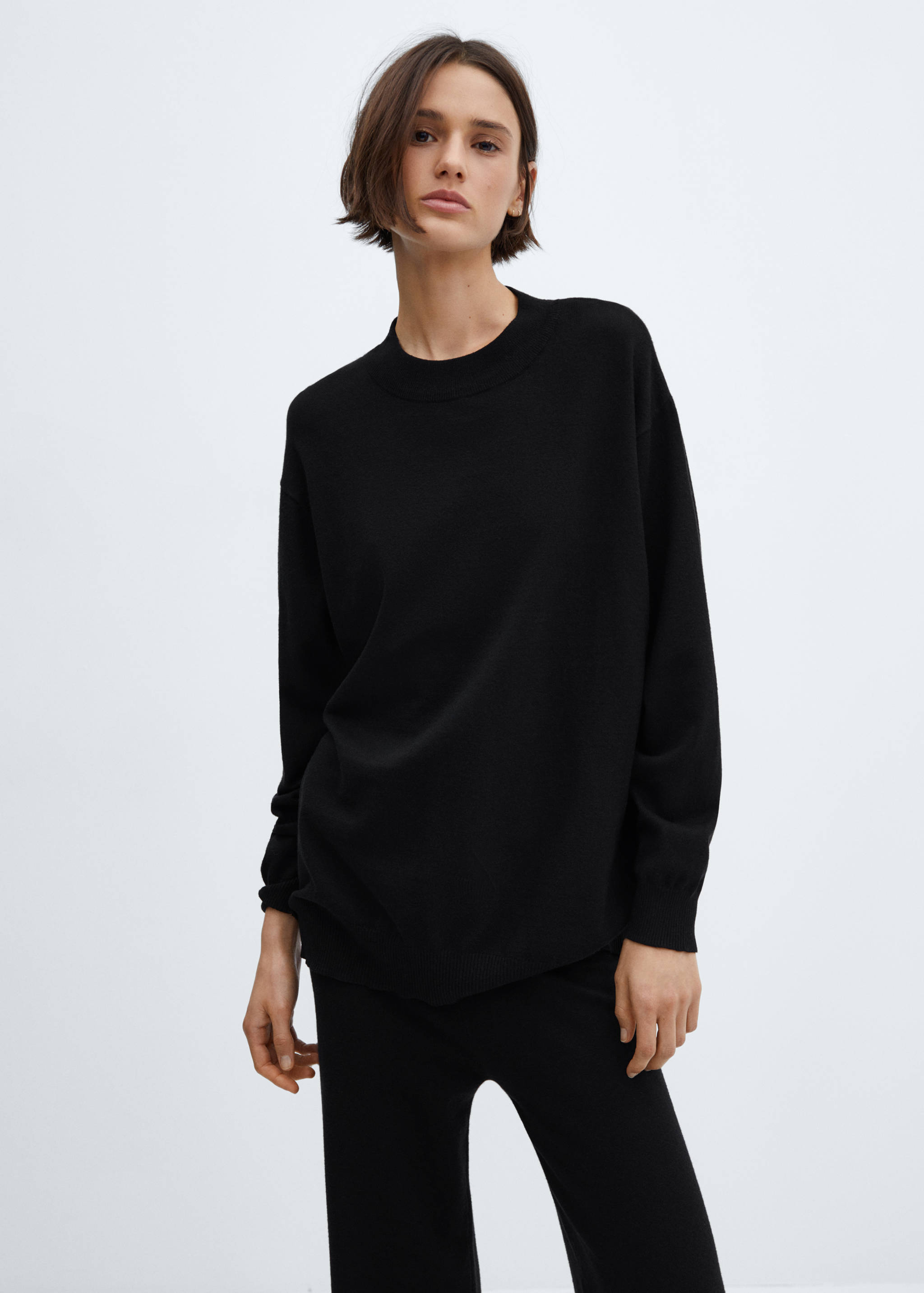 Knitted wide leg trousers - Details of the article 1