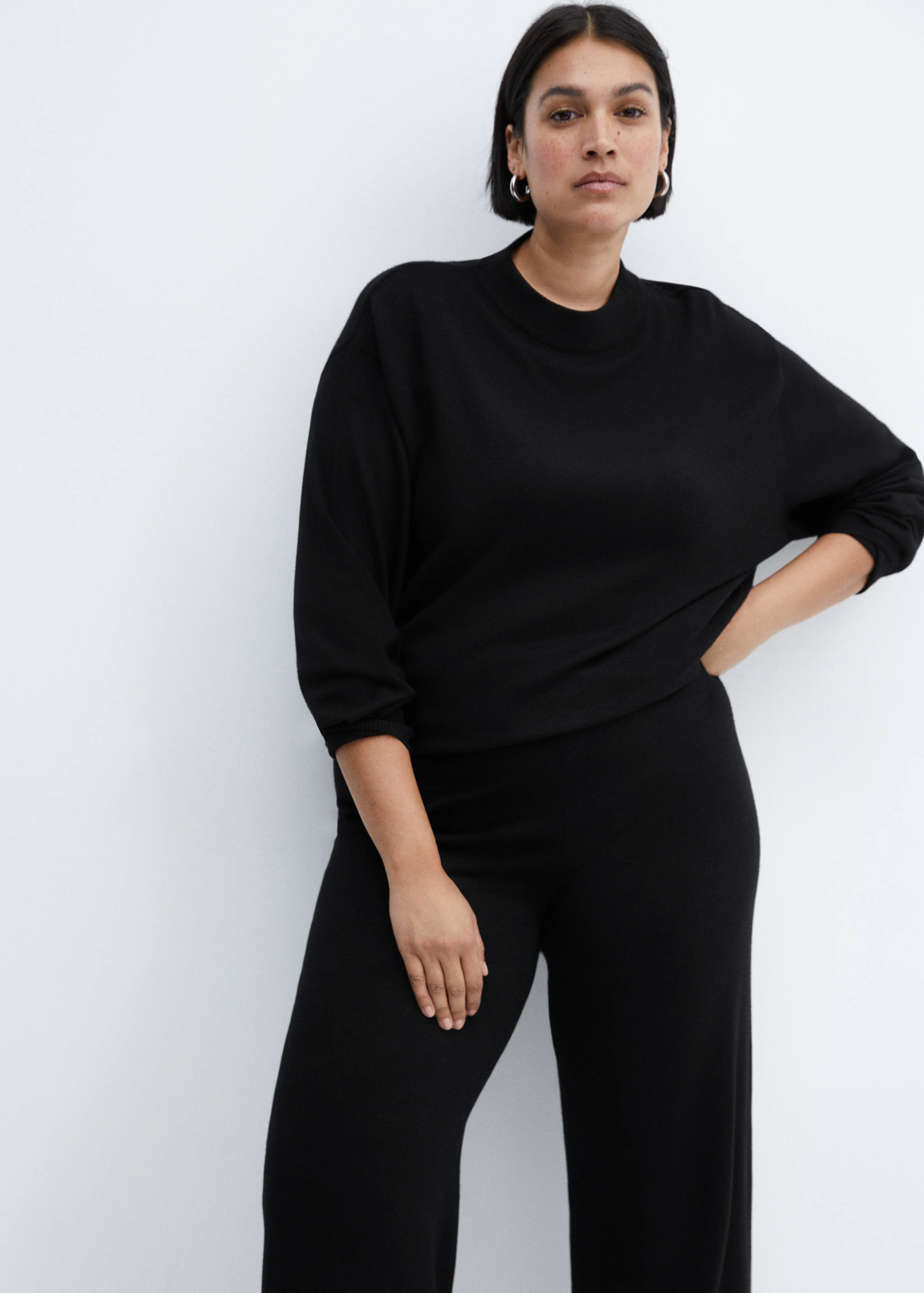 Knitted wide leg trousers - Details of the article 5