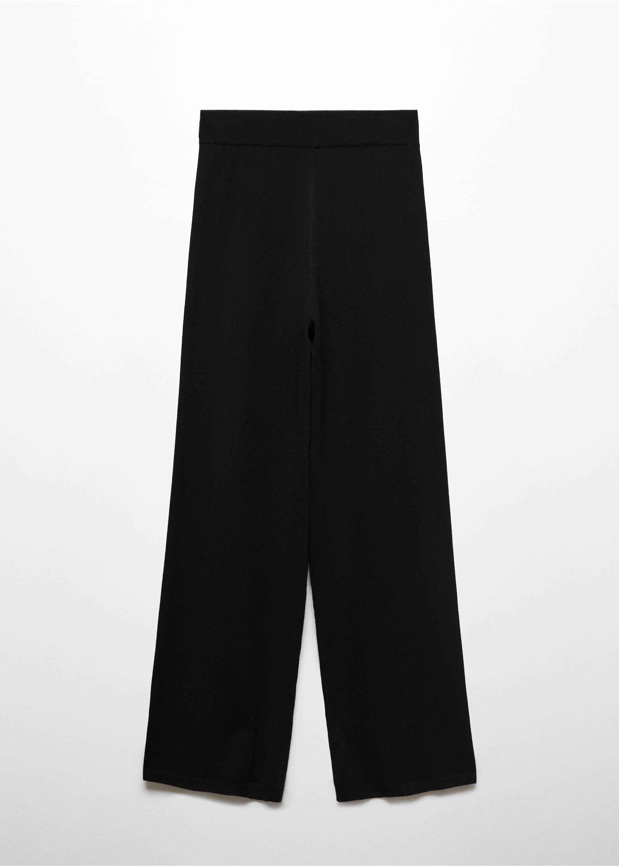 Pantalón punto wide leg - Artículo sin modelo, Negro. Ref: 67090473-00.