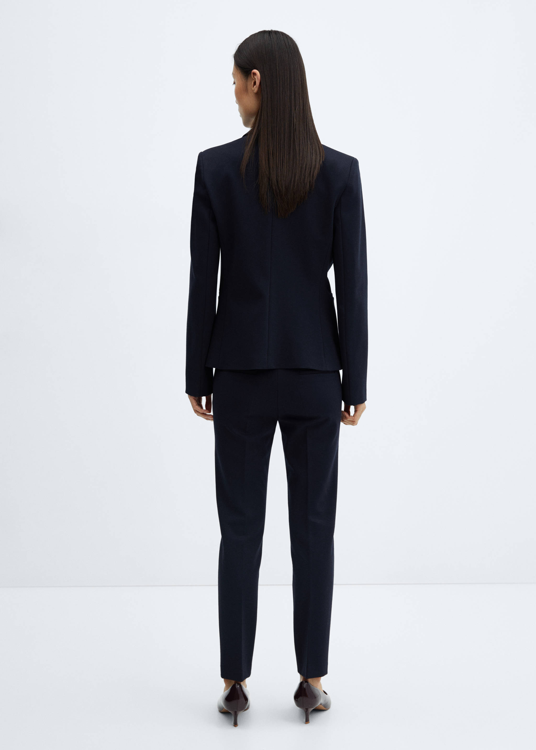 Pantalons rectes punt roma - Revers de l'article