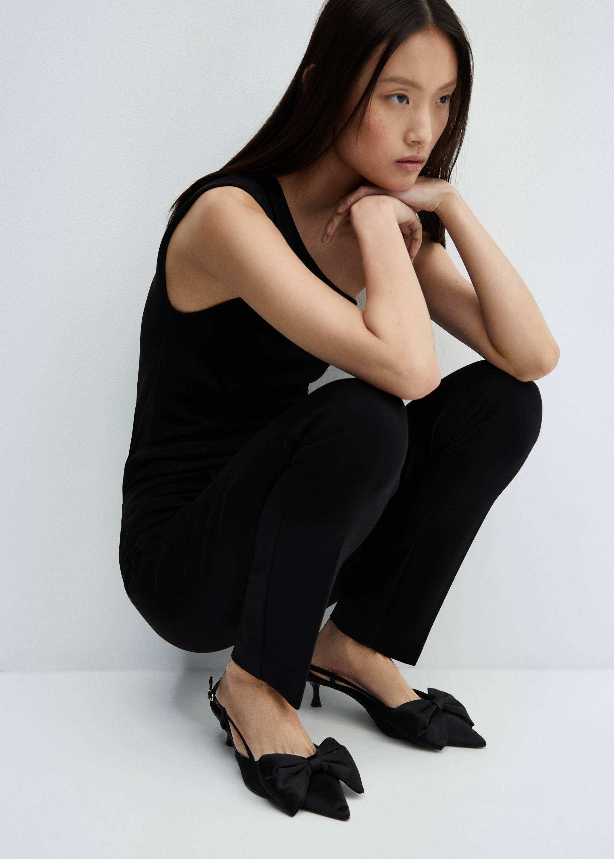 Rome-knit straight pants - Details of the article 2
