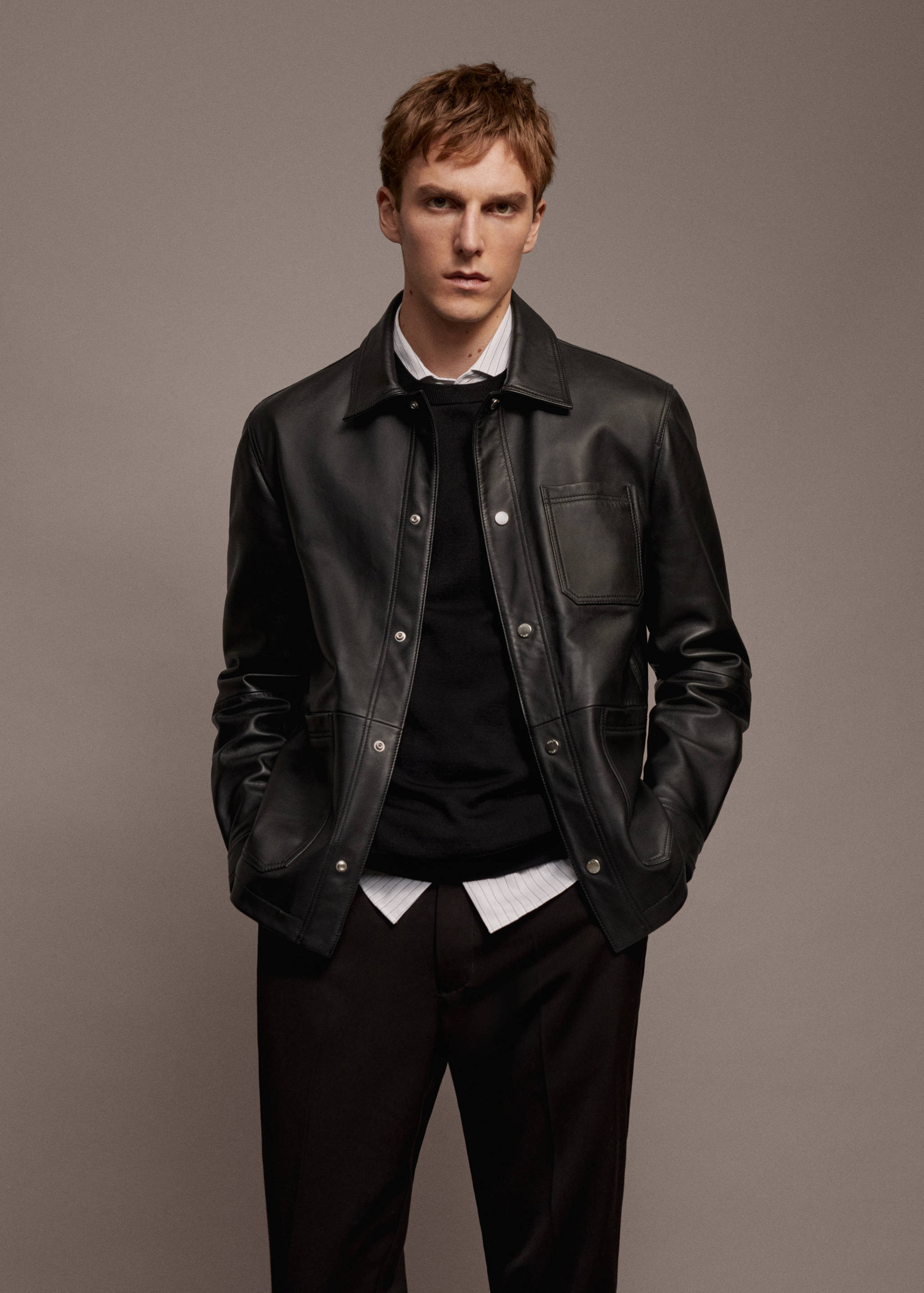 Blouson 100 % cuir nappa - Détail de l'article 5