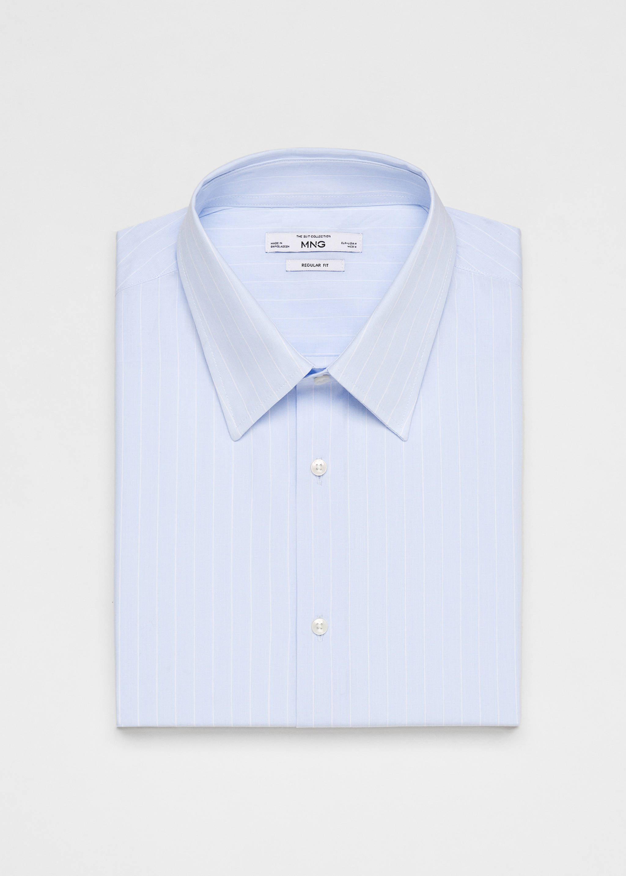 Chemise costume regular-fit coton rayures - Détail de l'article 8
