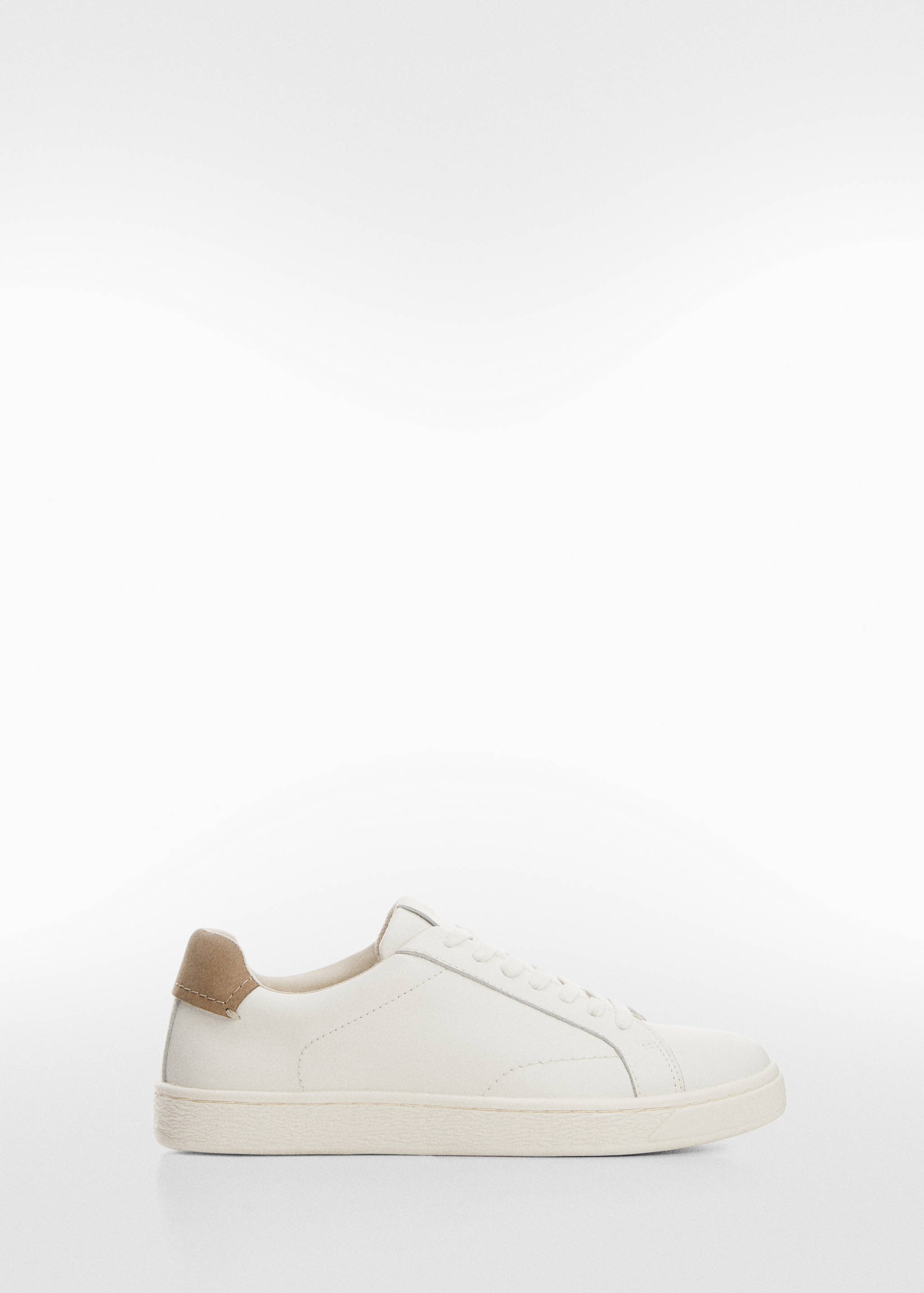 Contrasting panel leather sneakers - Article without model