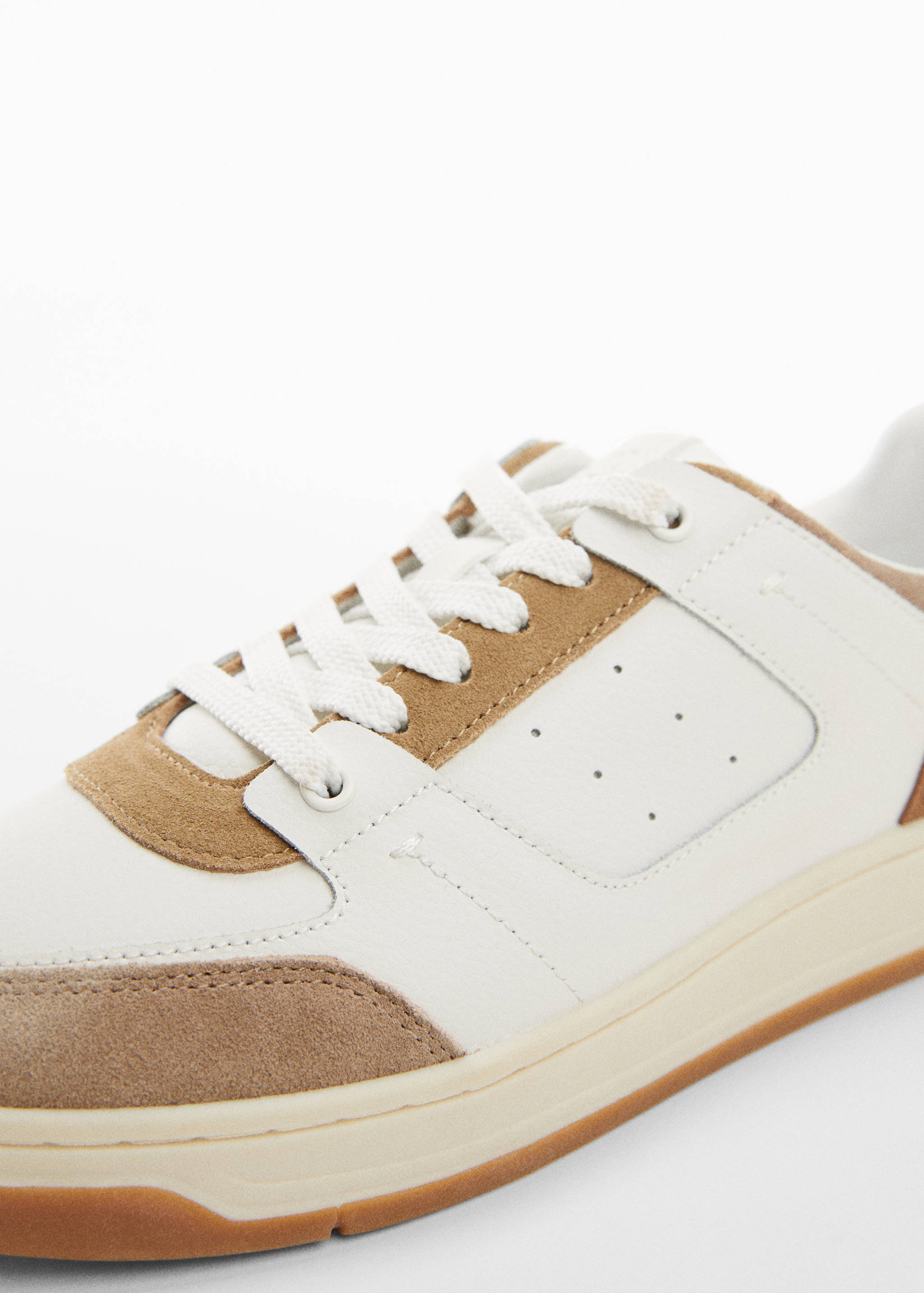 Leather mixed sneakers - Details of the article 1