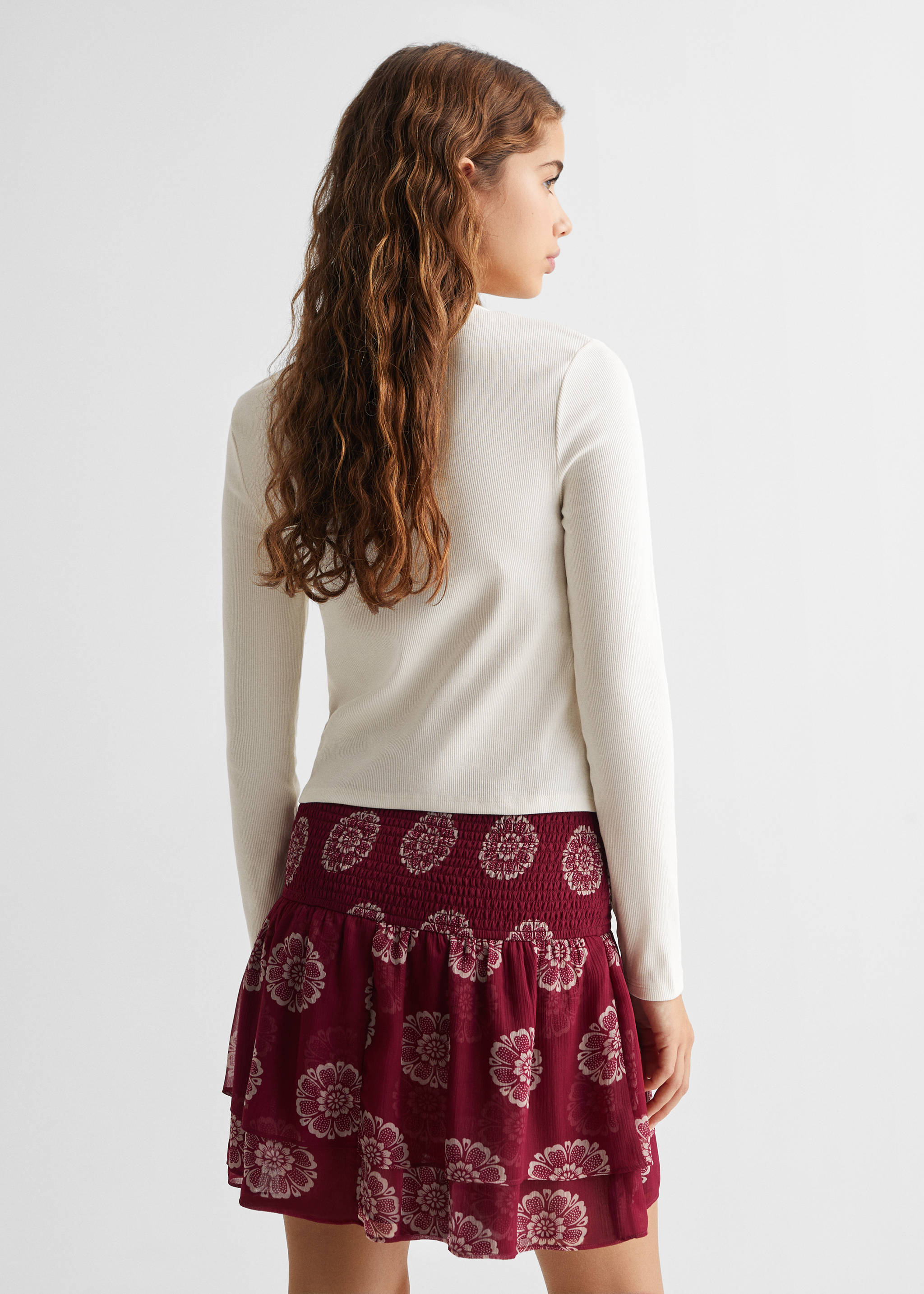 Long-sleeve t-shirt with cut-out - Reverse of the article