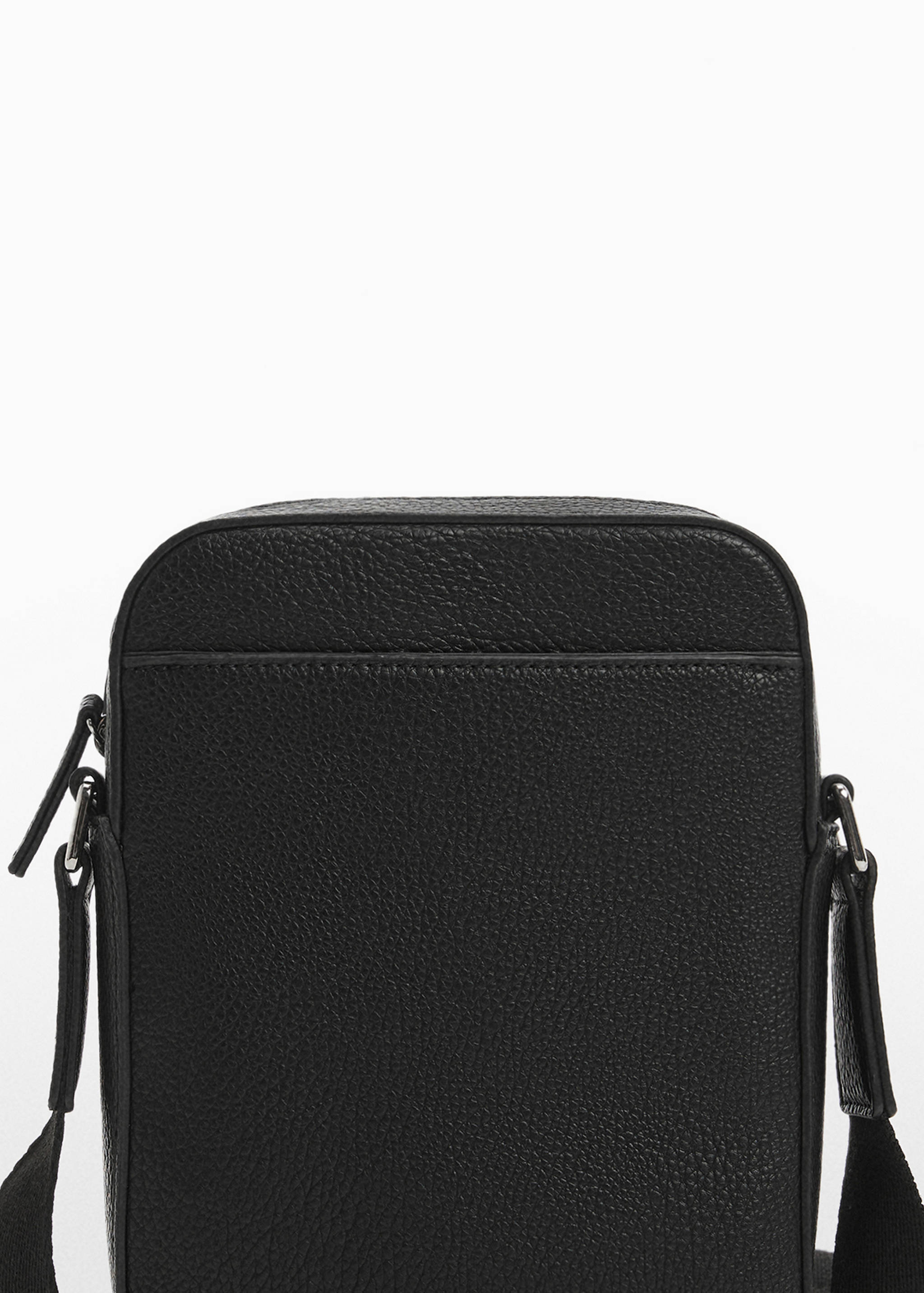 Sac bandoulière simili-cuir effet grainé - null