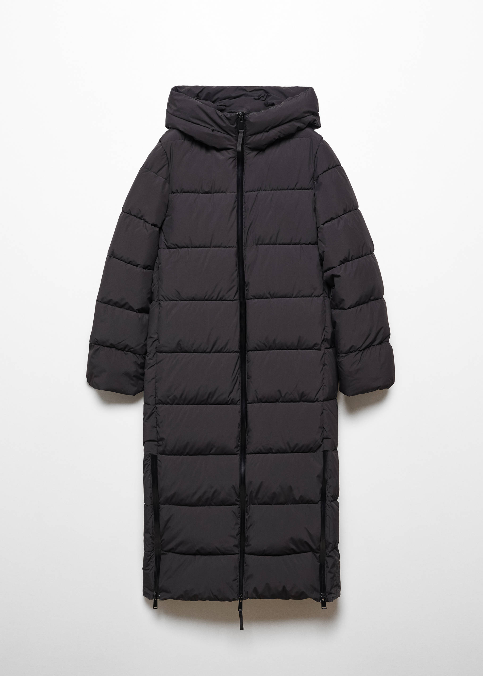 Puffer coat with fur-effect hood - Details of the article 8