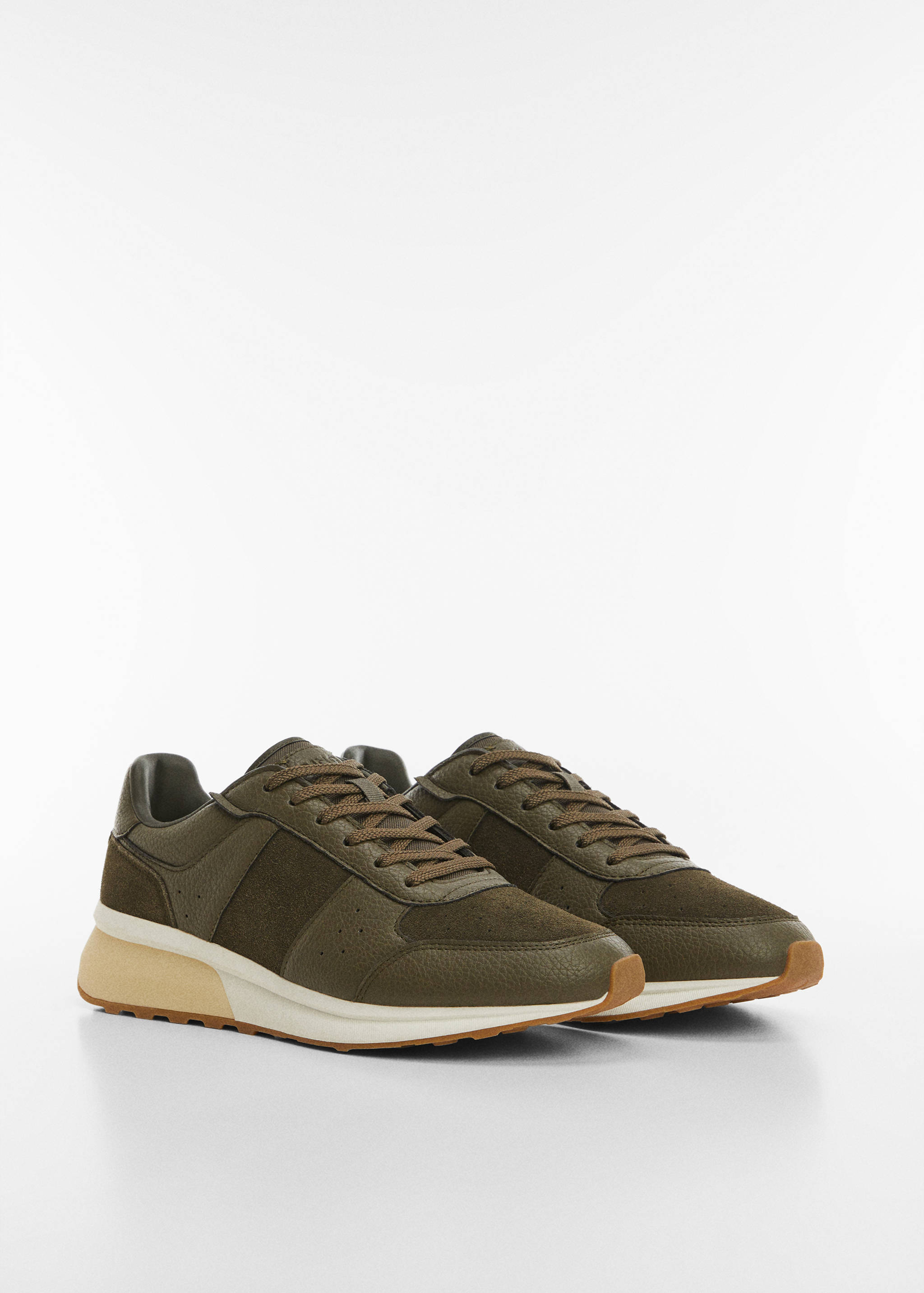 Tennis combinées cuir - Plan moyen