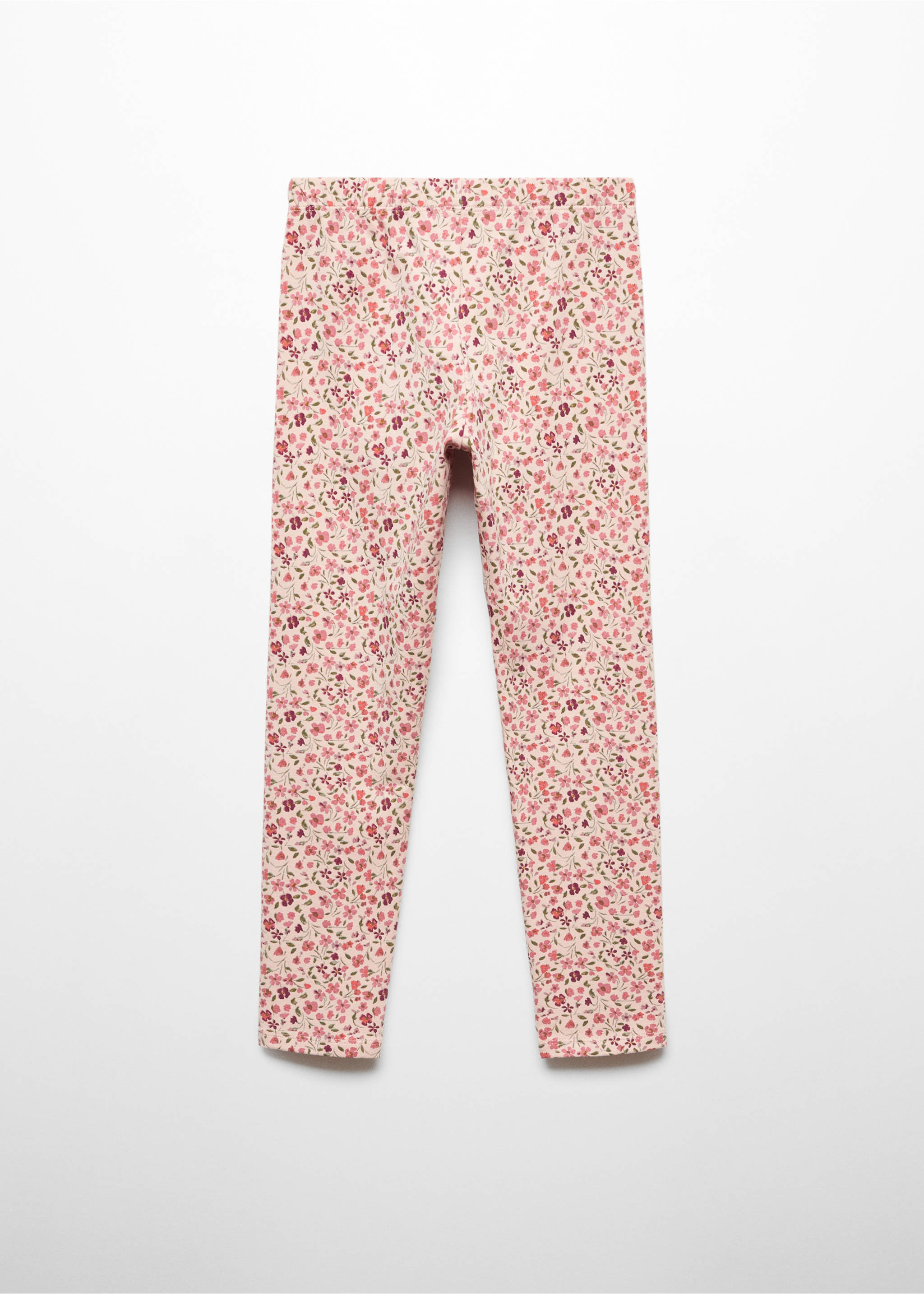 Floral print leggings - Reverse of the article, Pink. Ref: 67090653-00.