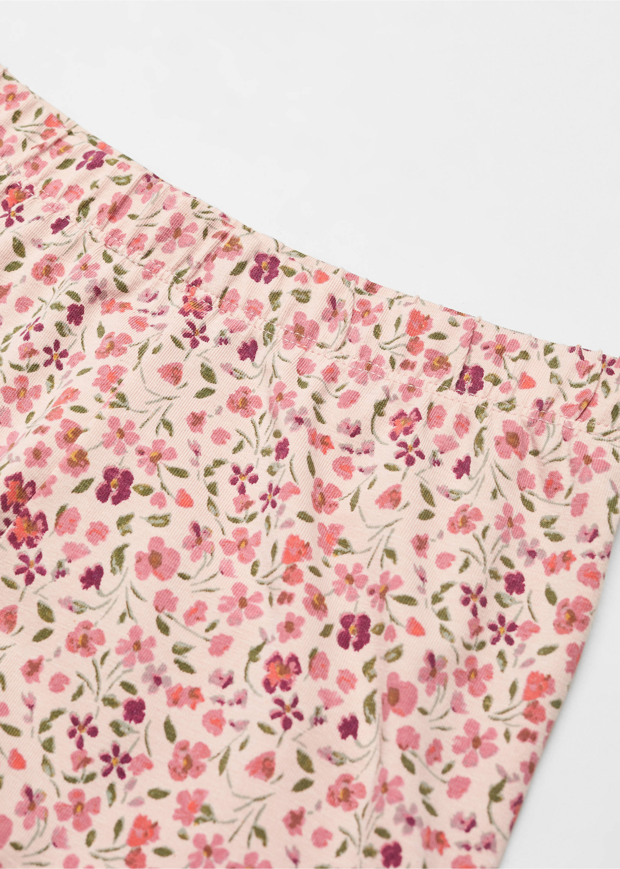 Floral print leggings - Details of the article 8, Pink. Ref: 67090653-00.