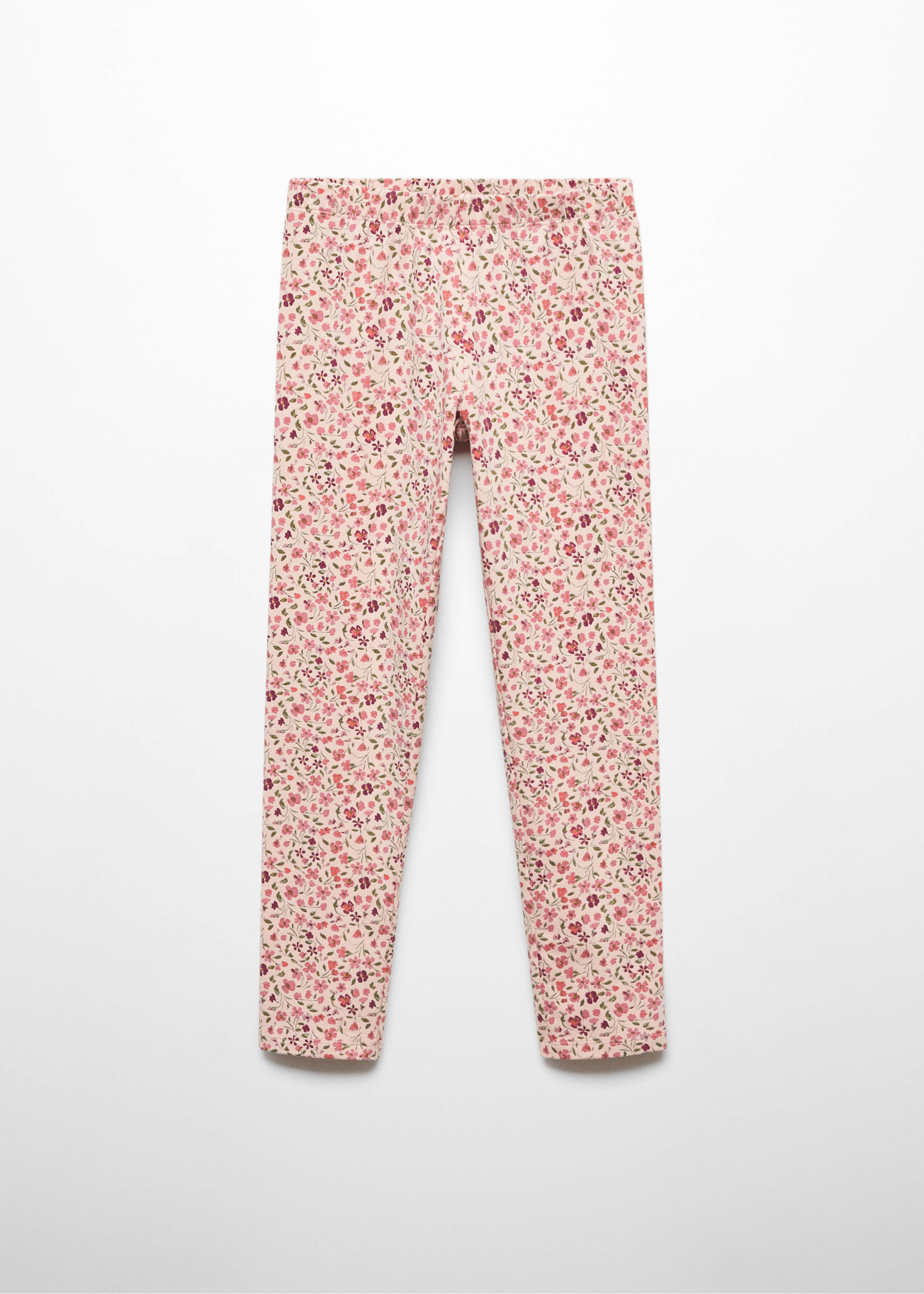 Floral print leggings - Article without model, Pink. Ref: 67090653-00.