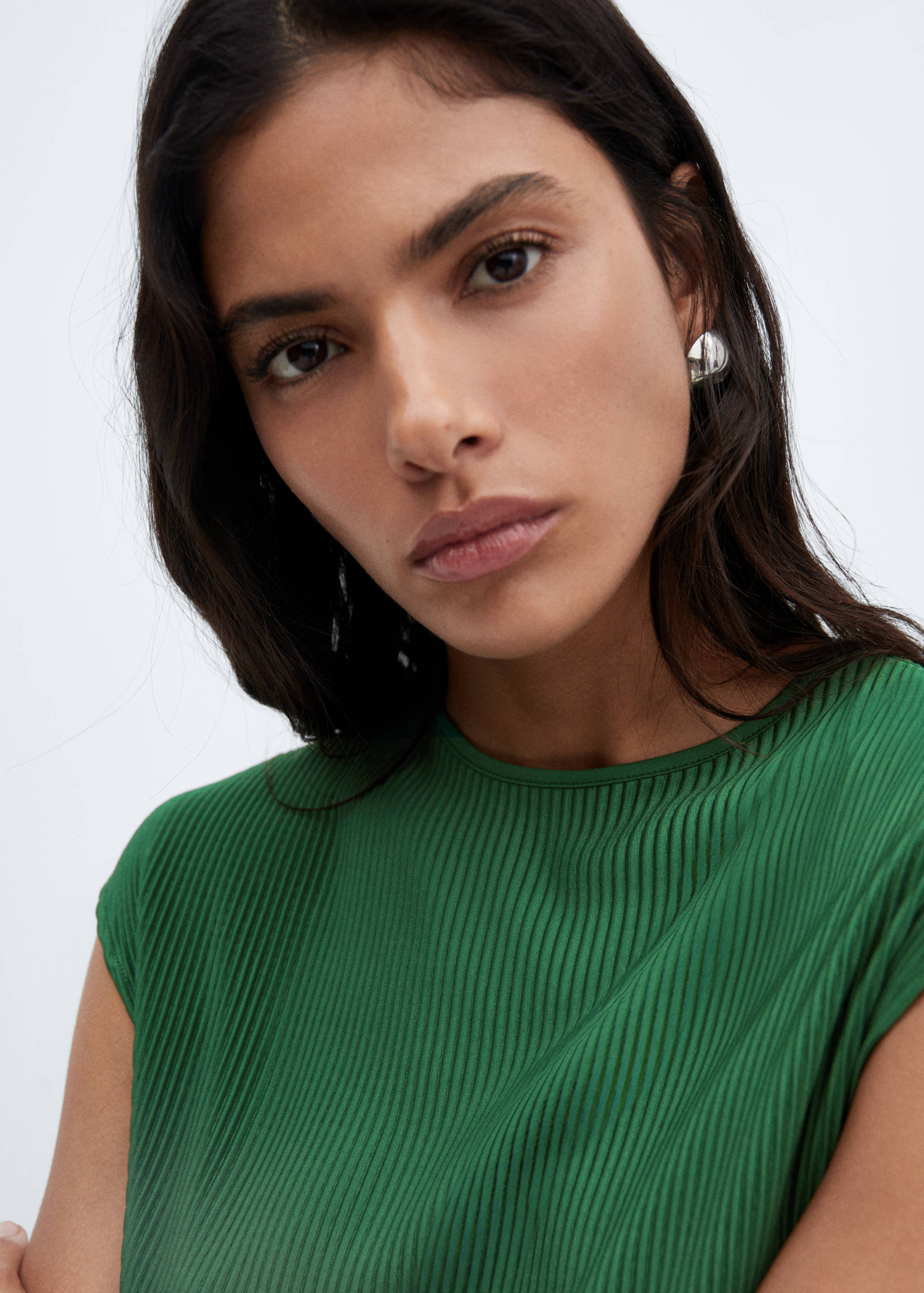 Vestido largo plisado - Detalle del artículo 1