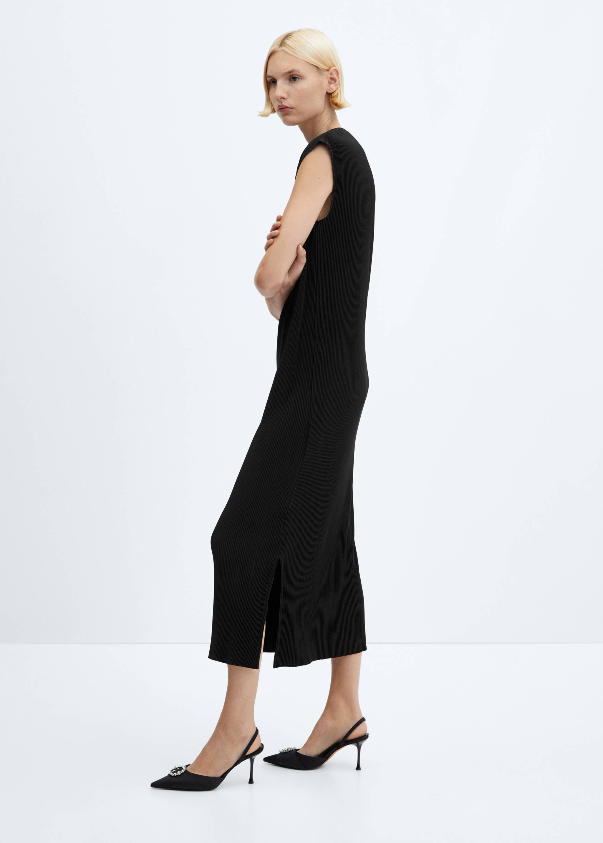 Vestido largo plisado - Detalle del artículo 6