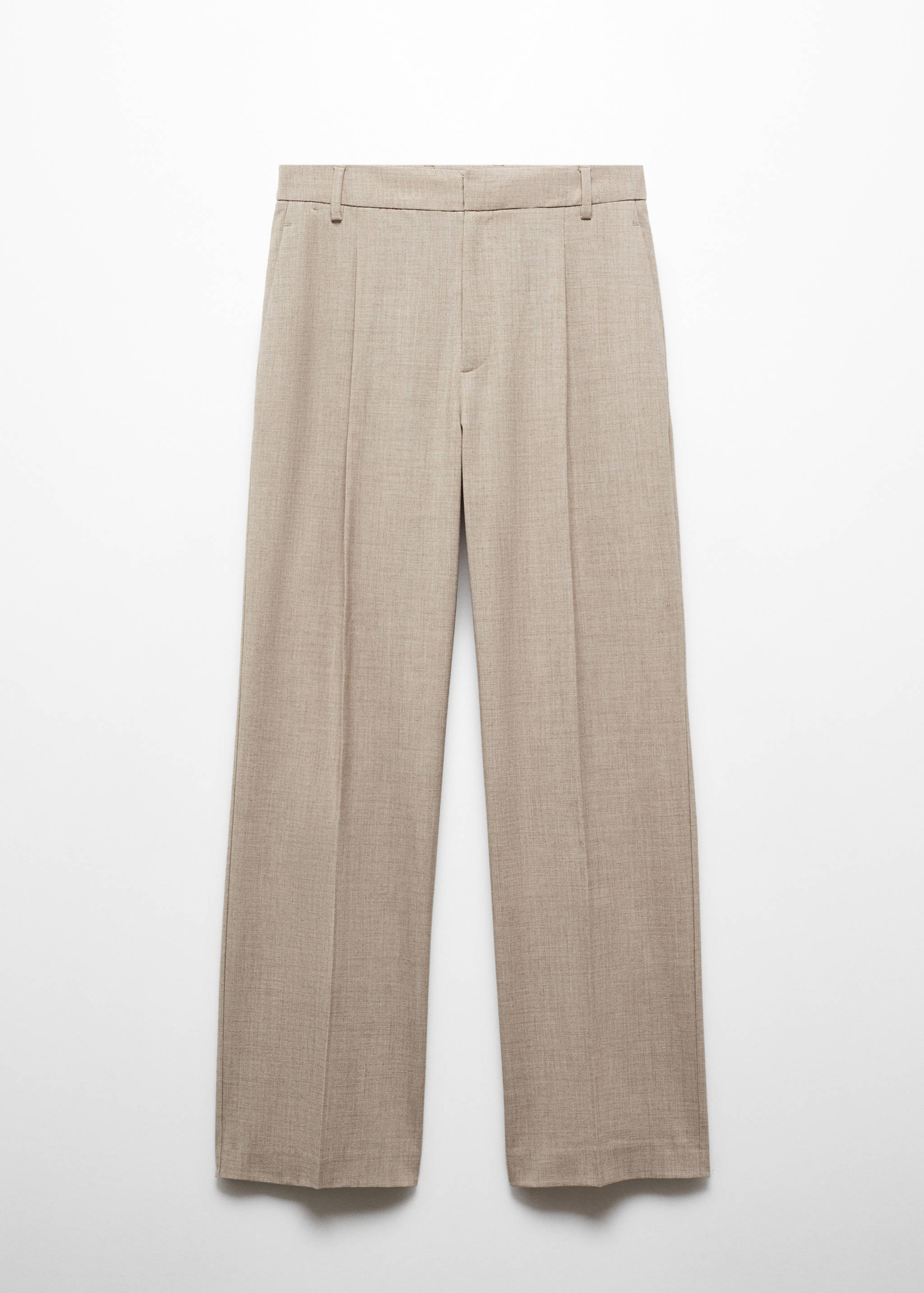 Straight-fit flecked trousers - Article without model